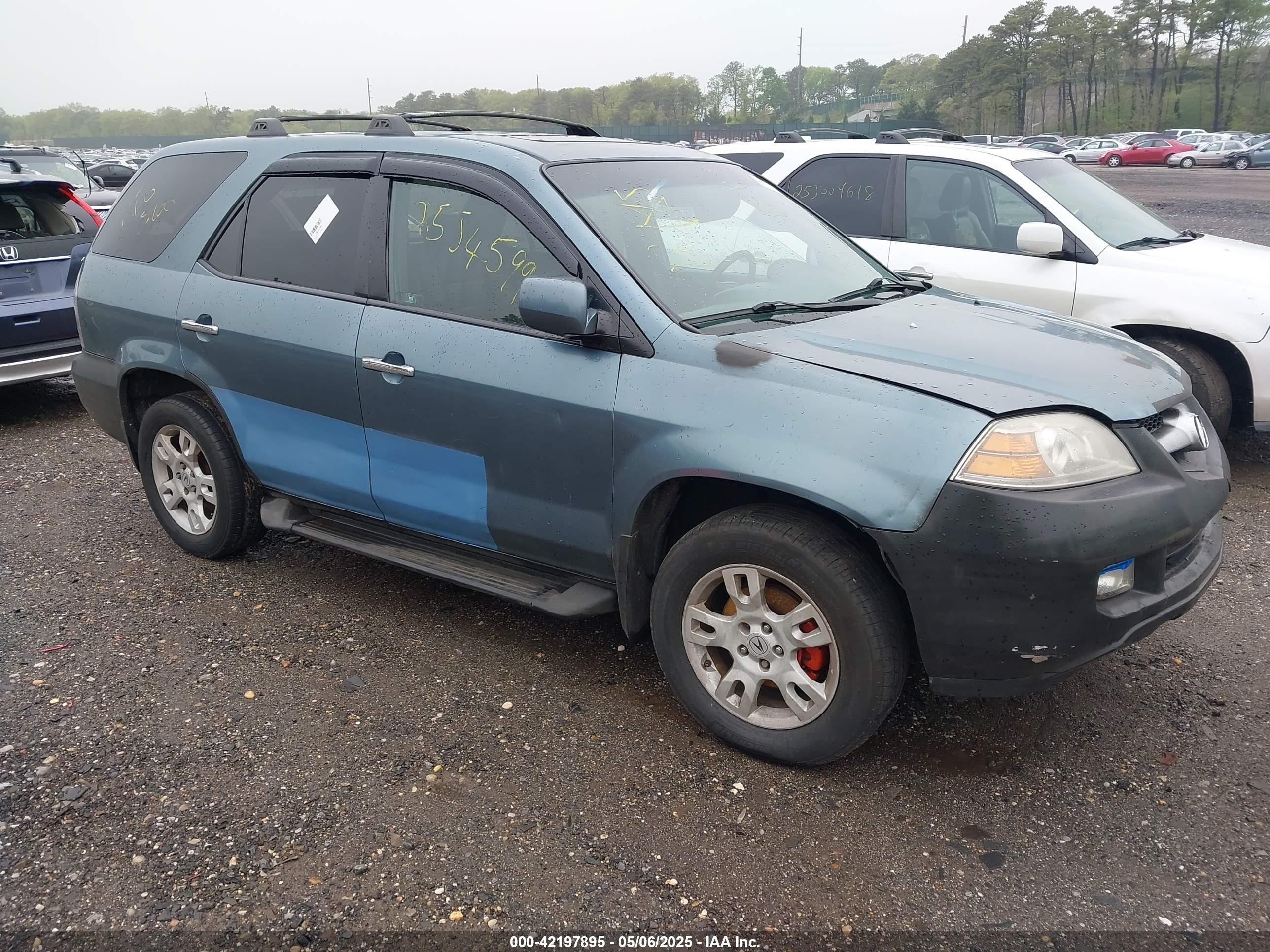 2005 Acura Mdx   Синий vin: 2HNYD18635H511141