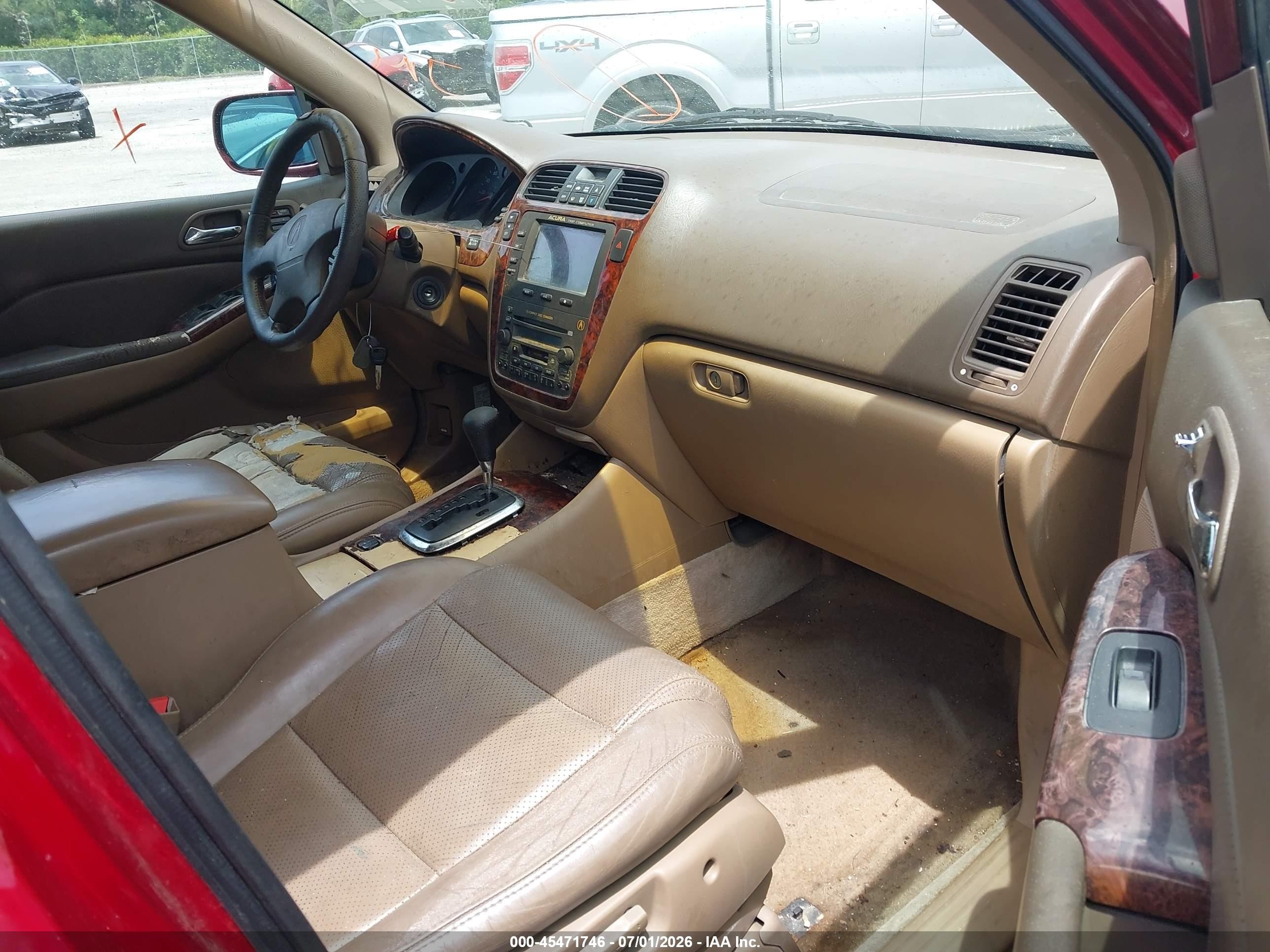 2002 Acura Mdx   Red vin: 2HNYD18642H538568