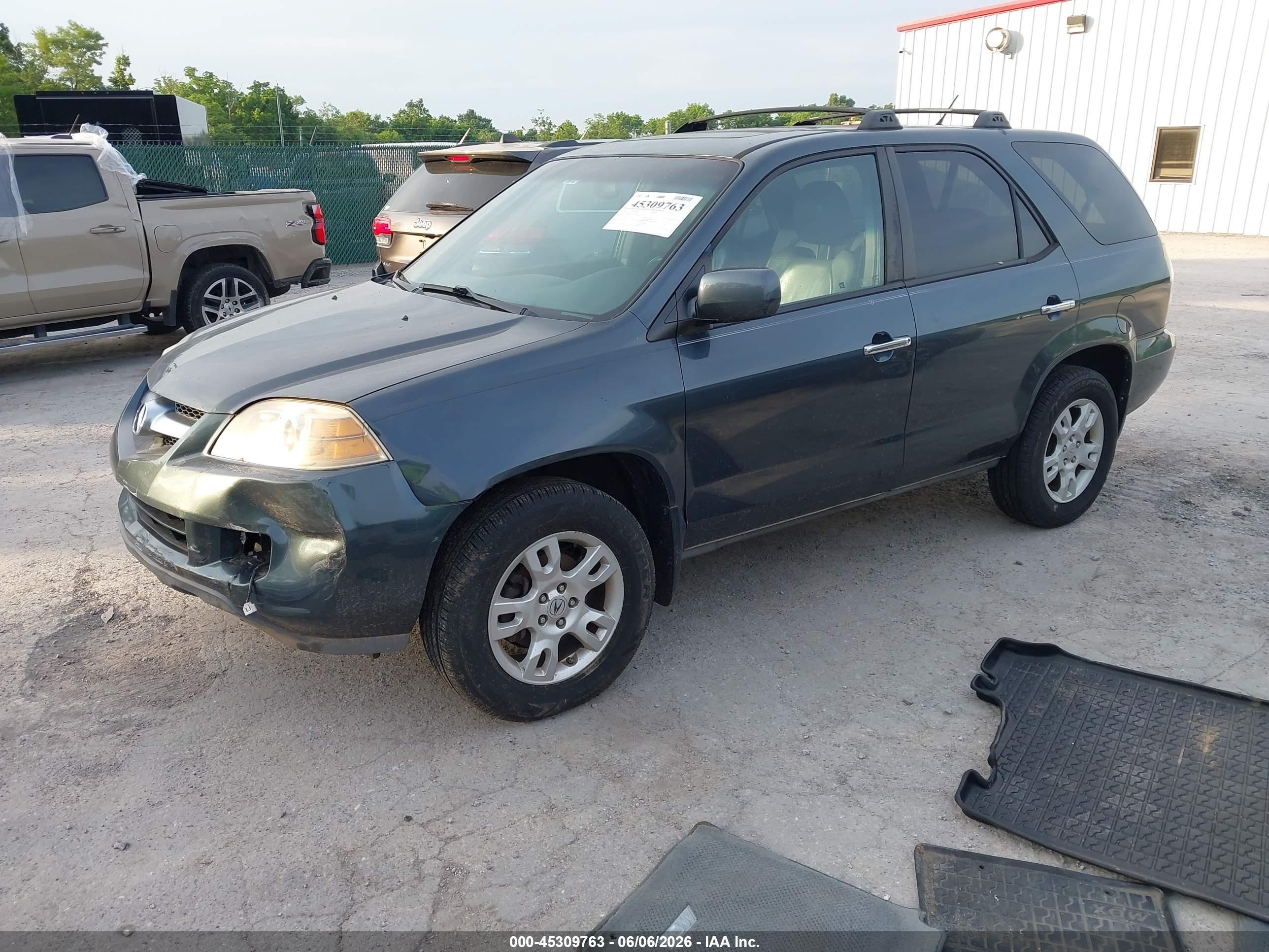 2004 Acura Mdx   Gray vin: 2HNYD18644H551842