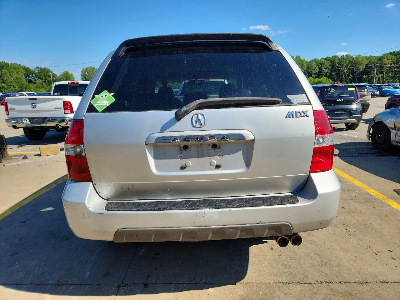 2002 Acura Mdx Touring Silver vin: 2HNYD18652H520421