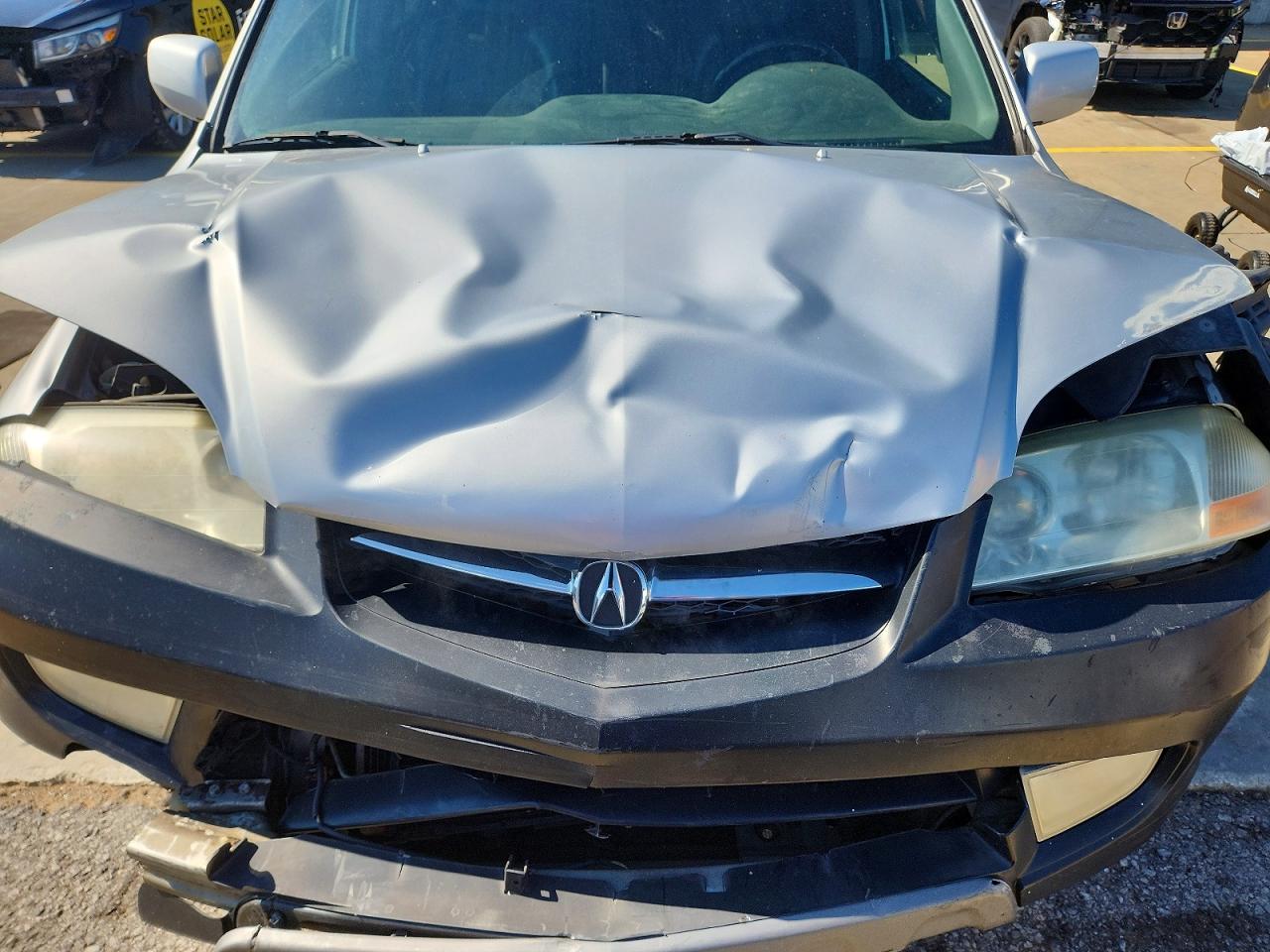2002 Acura Mdx Touring Silver vin: 2HNYD18652H520421