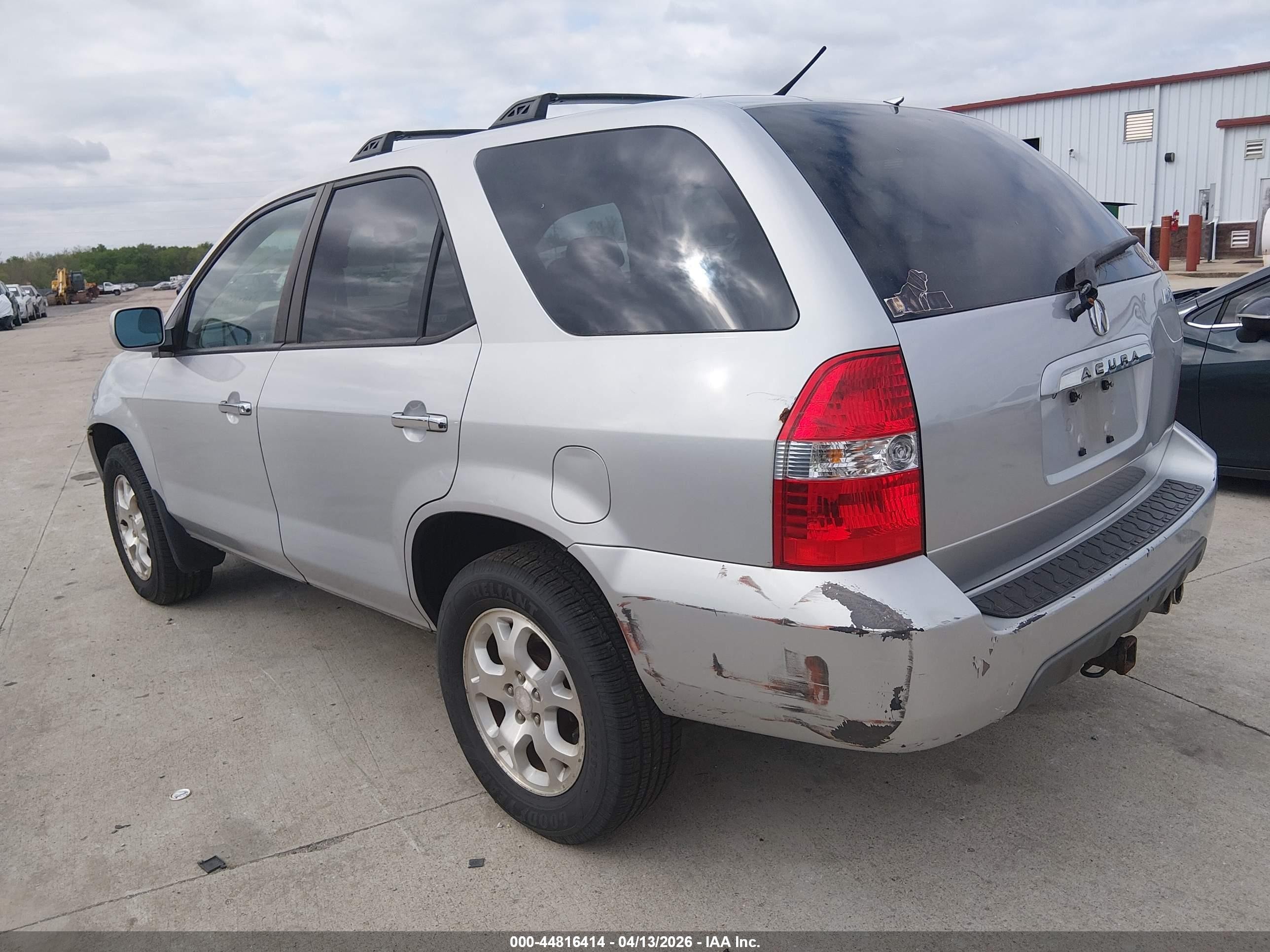 2002 Acura Mdx   Gray vin: 2HNYD18652H530141