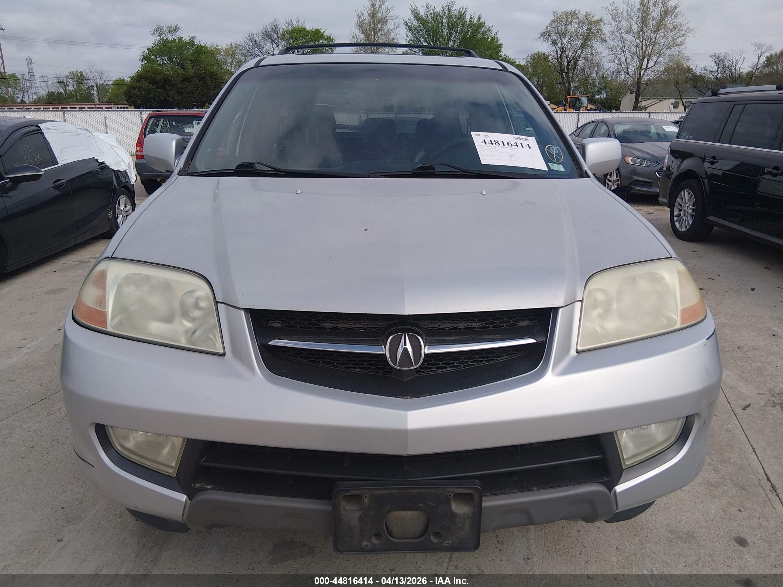 2002 Acura Mdx   Gray vin: 2HNYD18652H530141