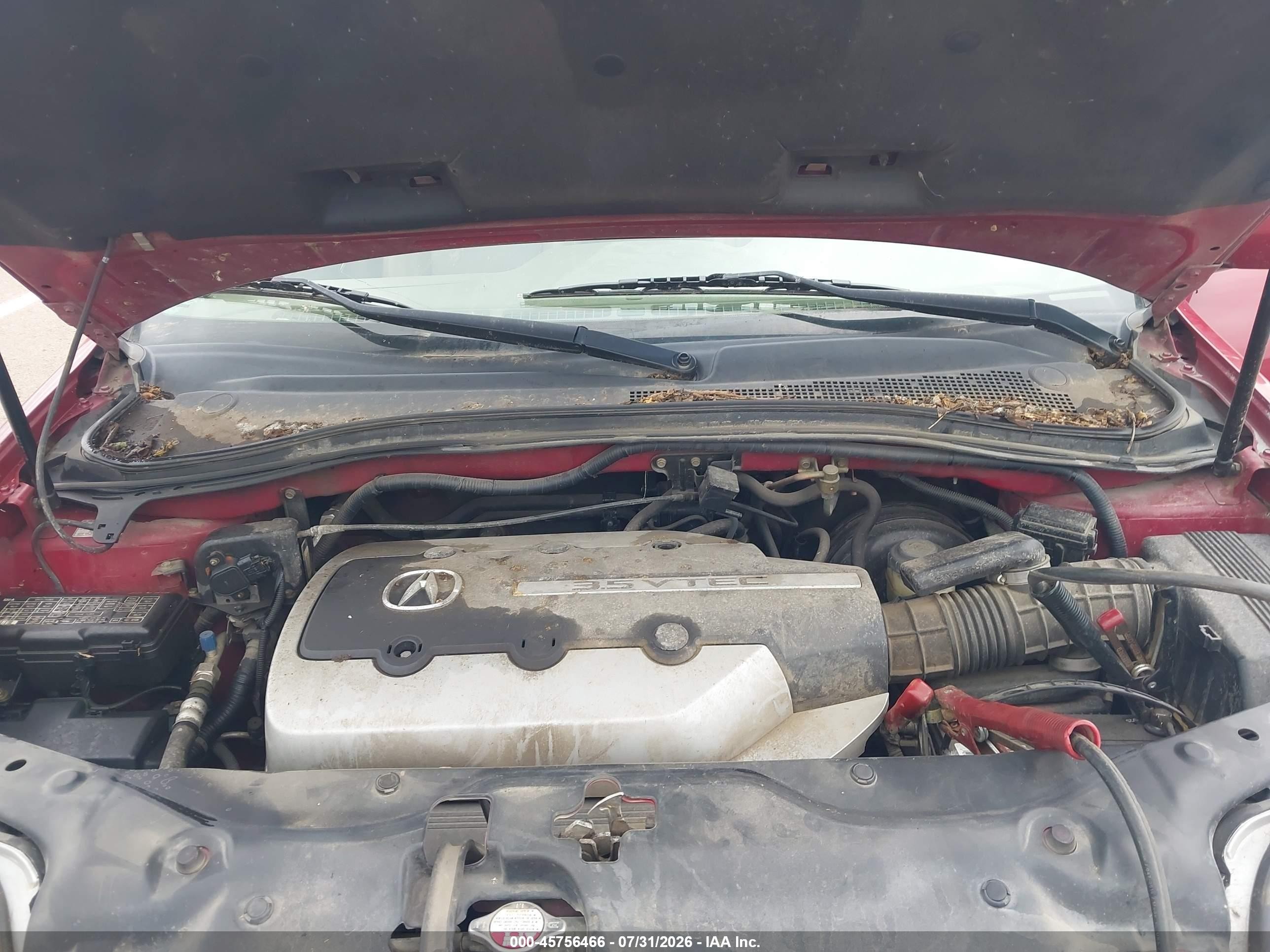 2003 Acura Mdx   Красный vin: 2HNYD18653H555624
