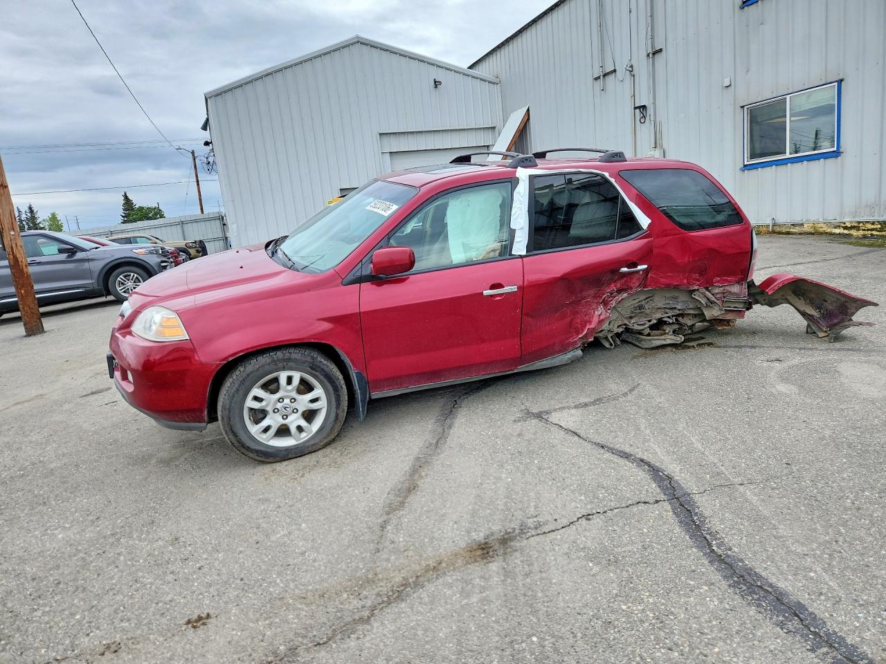 2005 Acura Mdx Touring Красный vin: 2HNYD18665H516639
