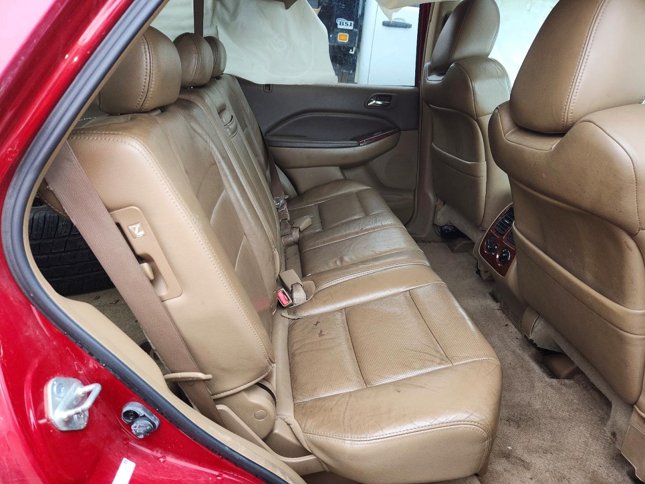 2005 Acura Mdx Touring Red vin: 2HNYD18665H516639