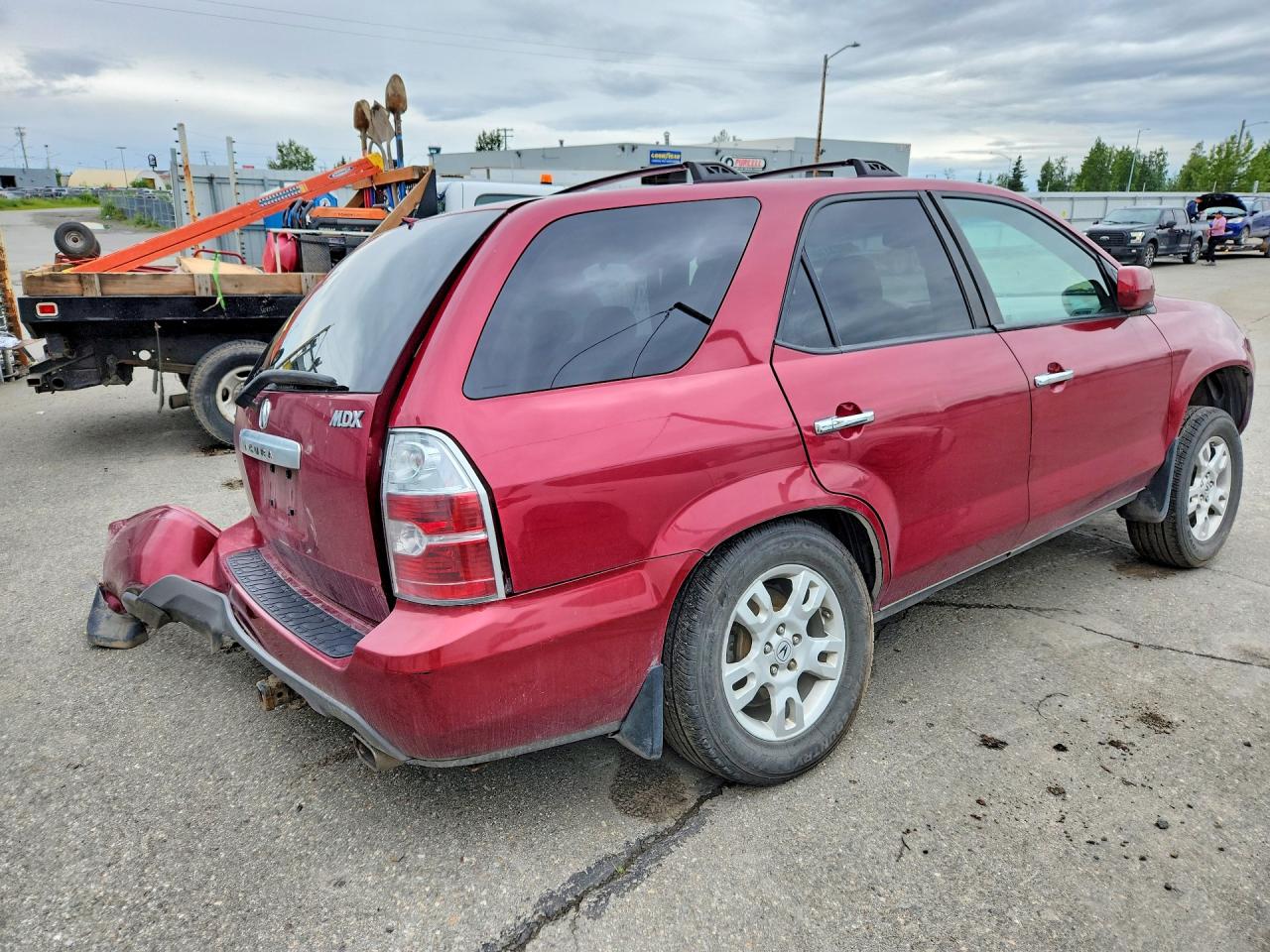 2005 Acura Mdx Touring Red vin: 2HNYD18665H516639