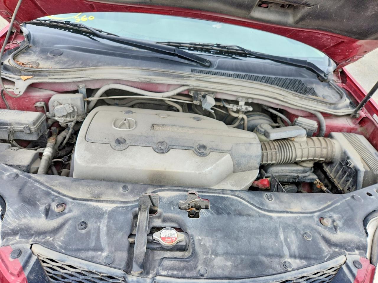 2005 Acura Mdx Touring Red vin: 2HNYD18665H516639
