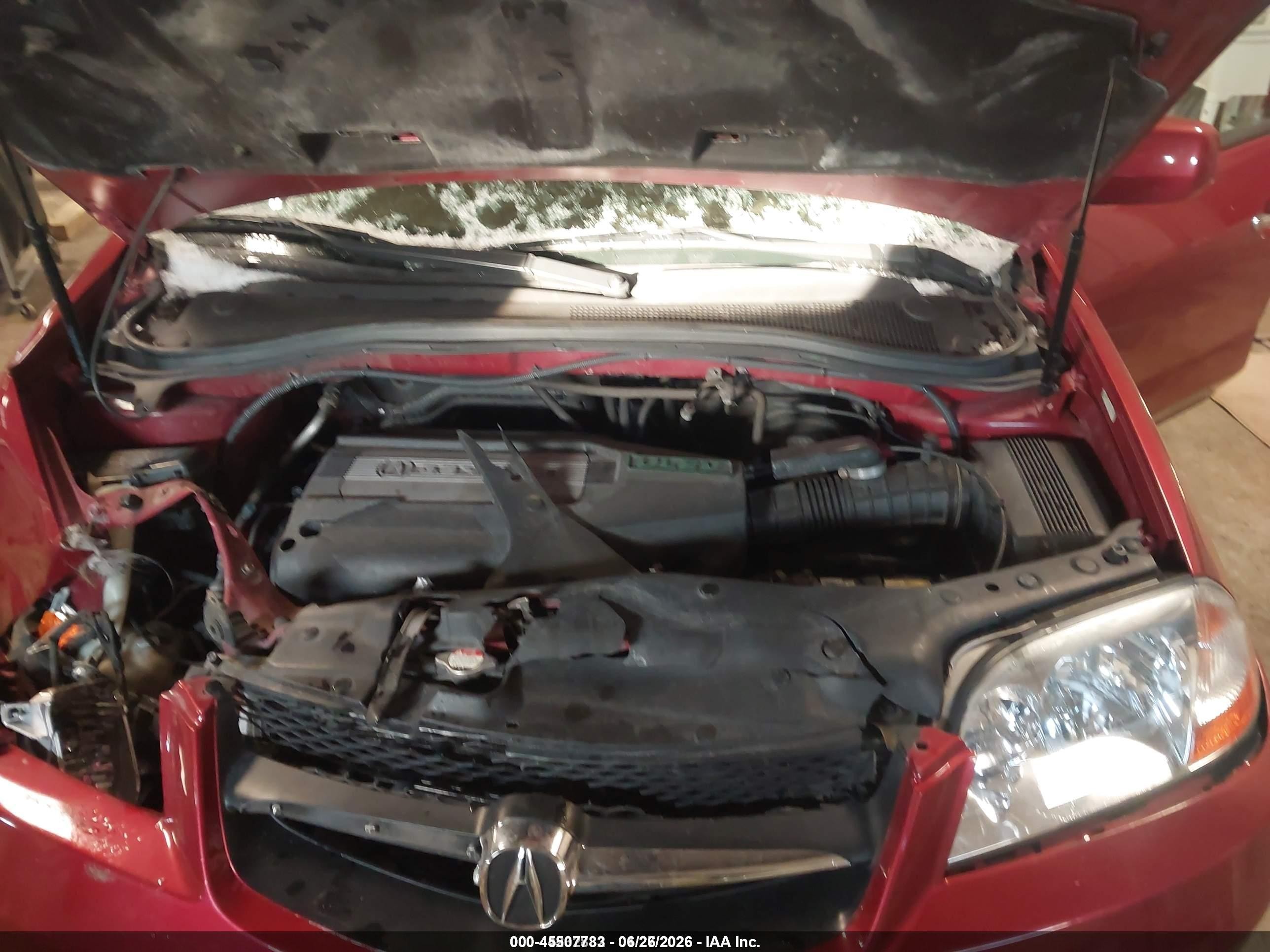 2002 Acura Mdx   Red vin: 2HNYD18672H517875