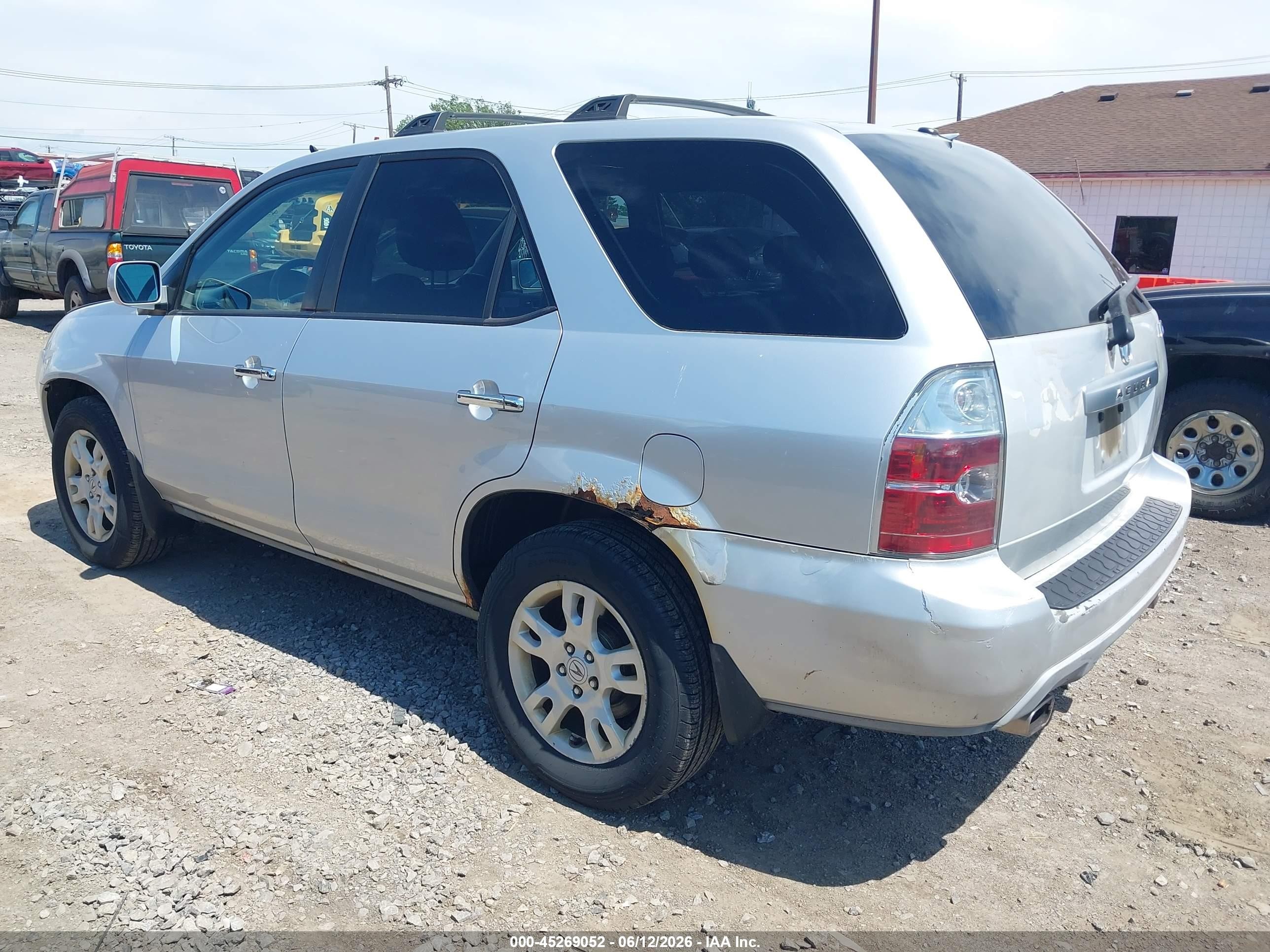 2006 Acura Mdx   Silver vin: 2HNYD18676H549876