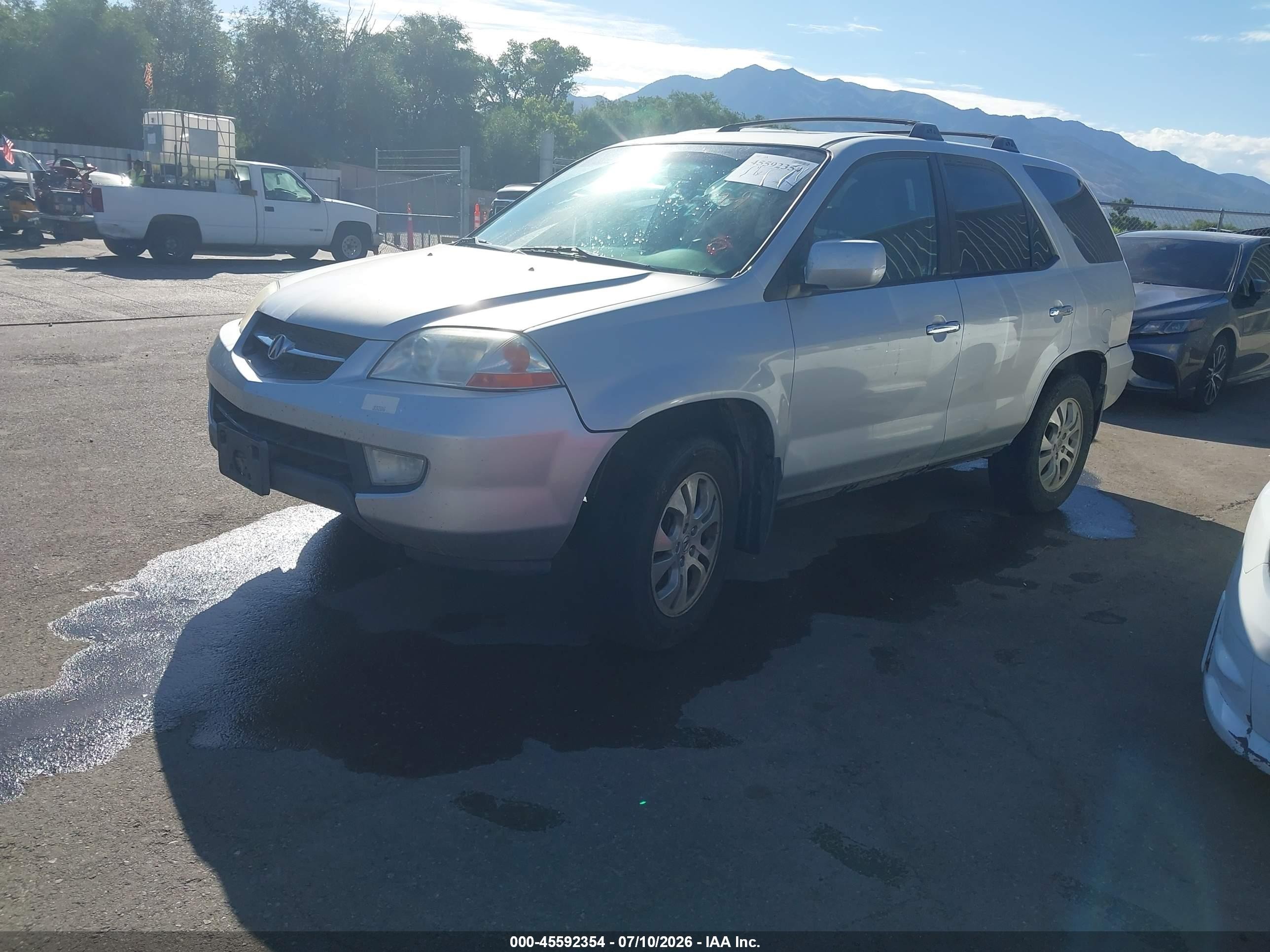 2003 Acura Mdx   Silver vin: 2HNYD18683H528949