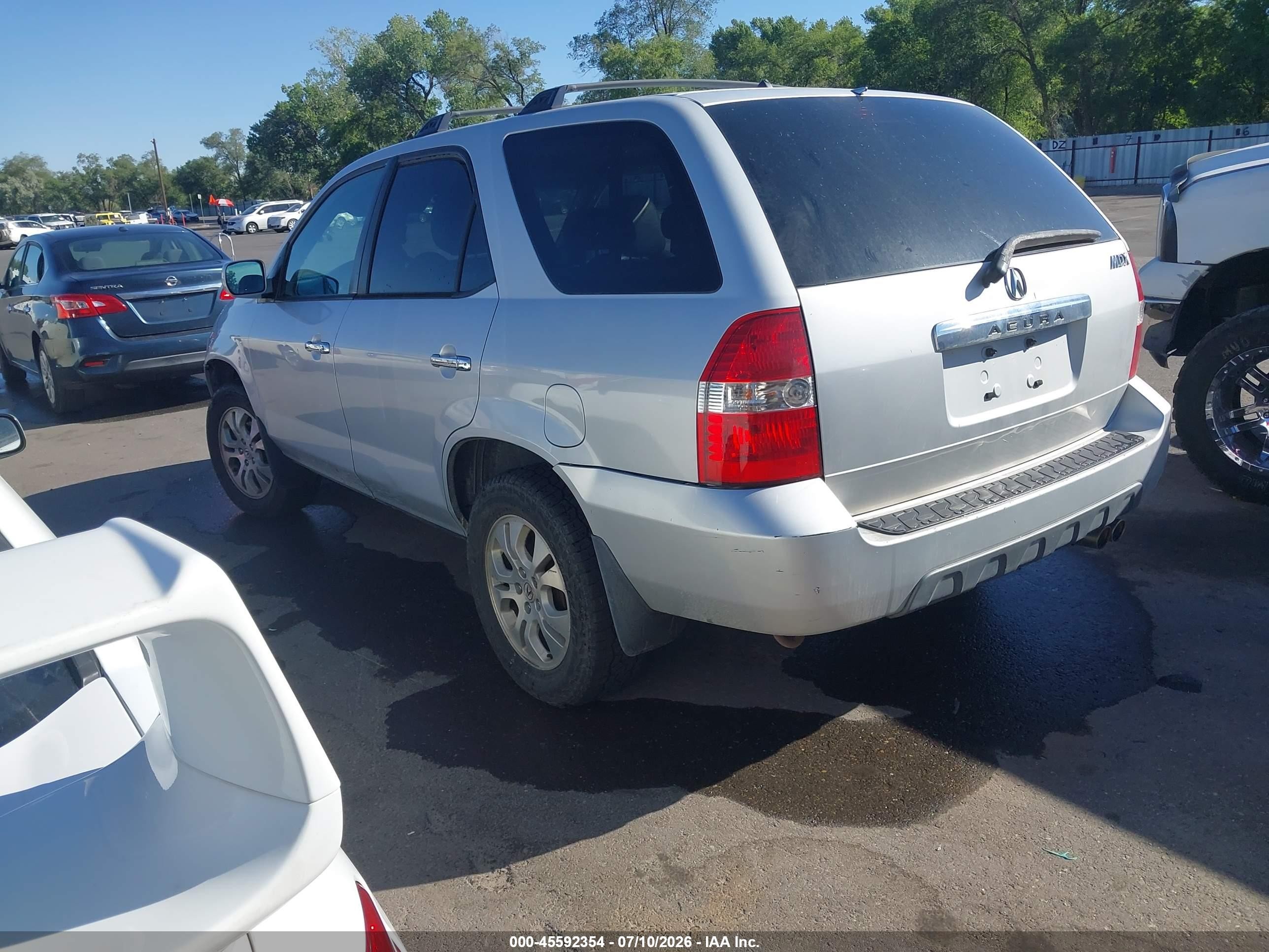 2003 Acura Mdx   Silver vin: 2HNYD18683H528949