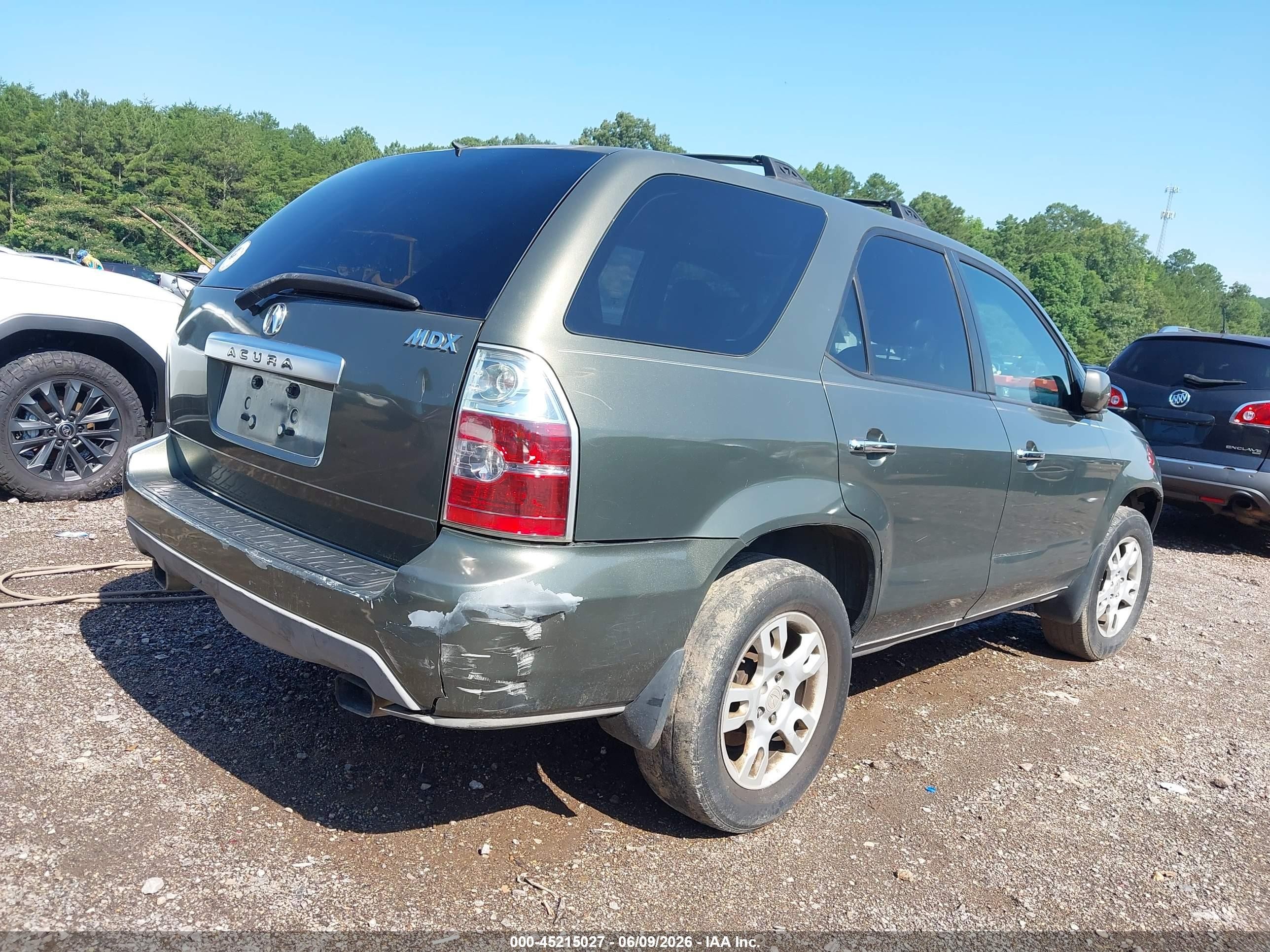 2006 Acura Mdx   Green vin: 2HNYD18686H515705