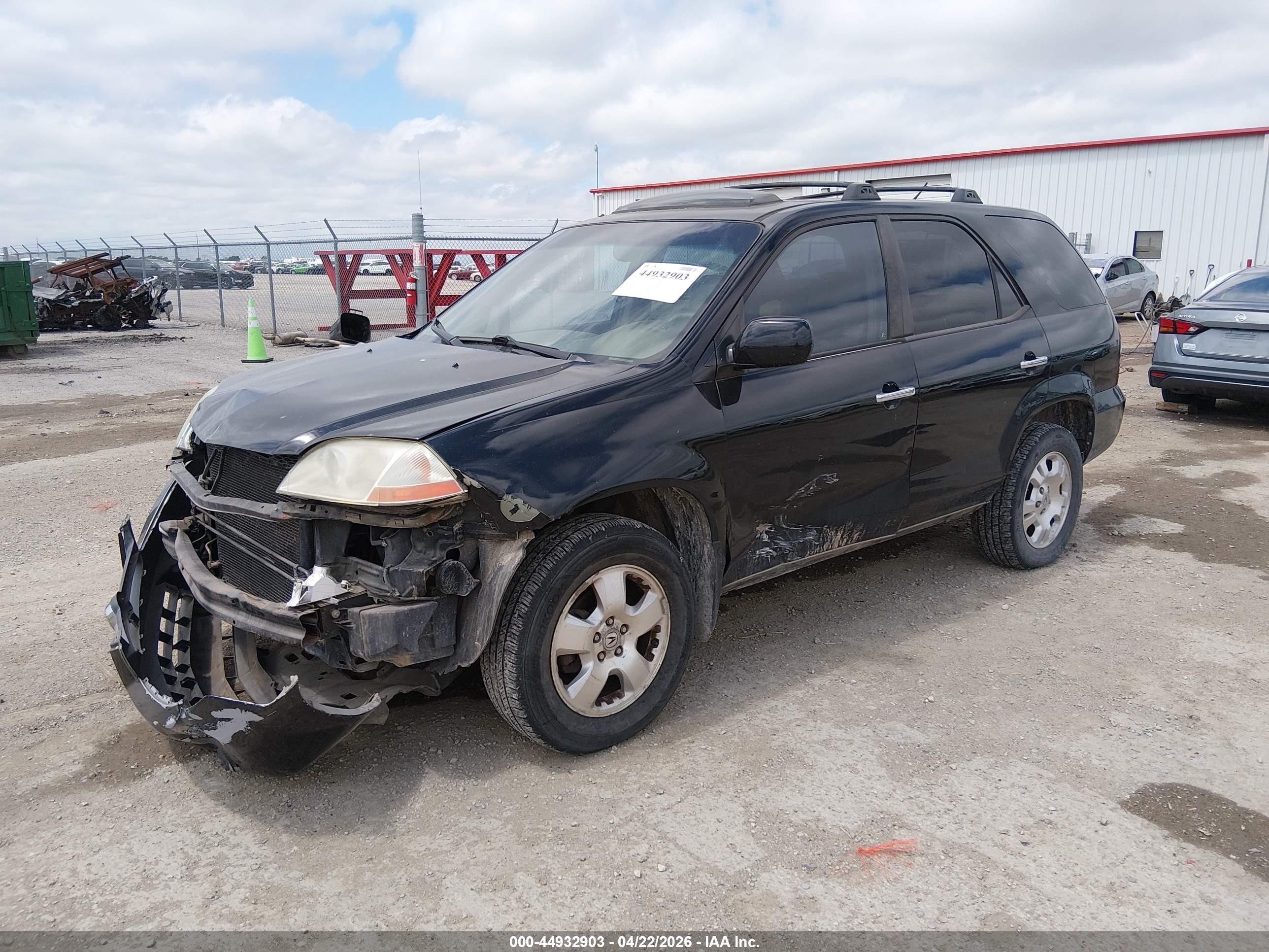 2002 Acura Mdx   Black vin: 2HNYD18692H503072
