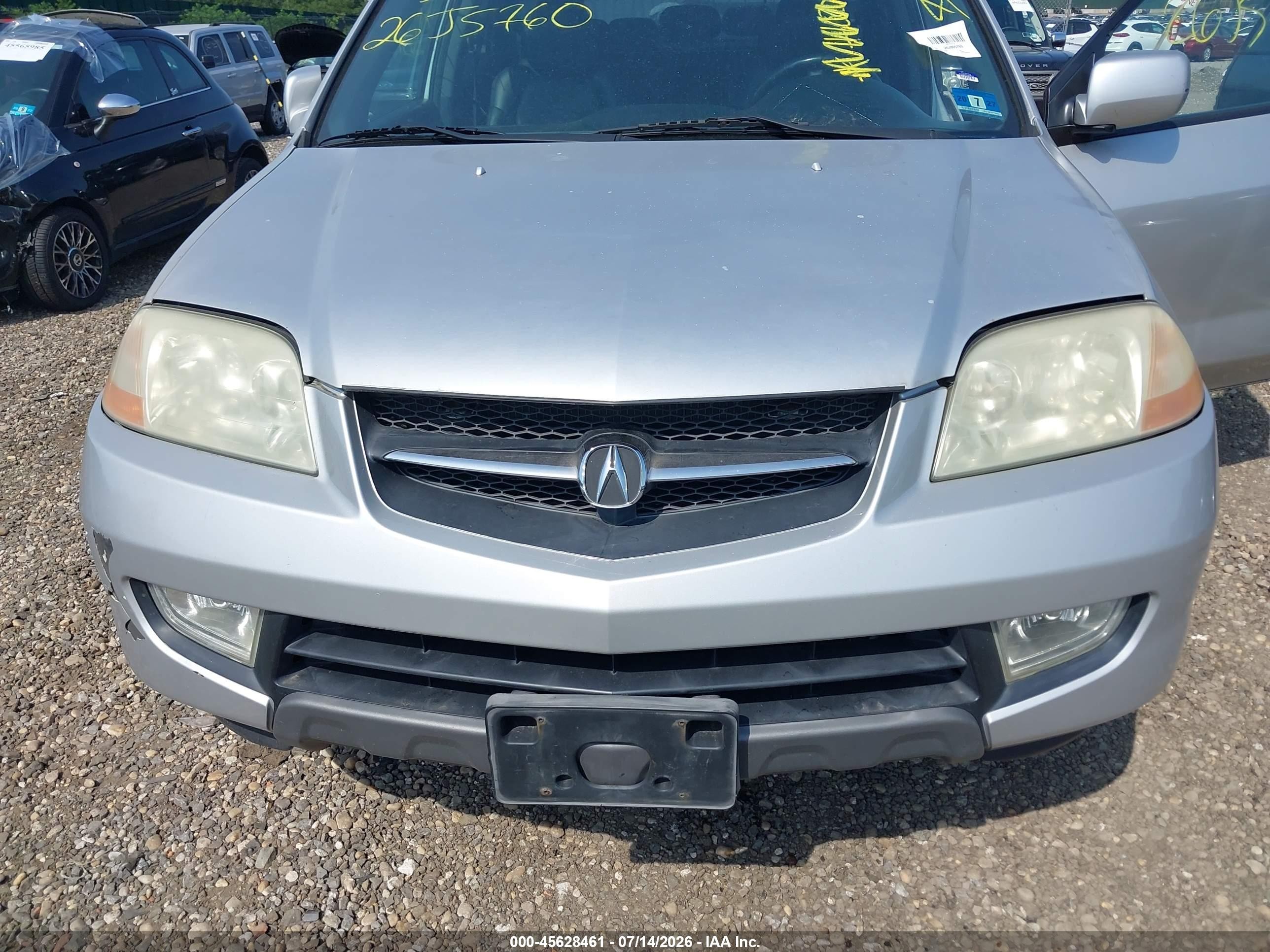 2003 Acura Mdx   Серый vin: 2HNYD186X3H001513