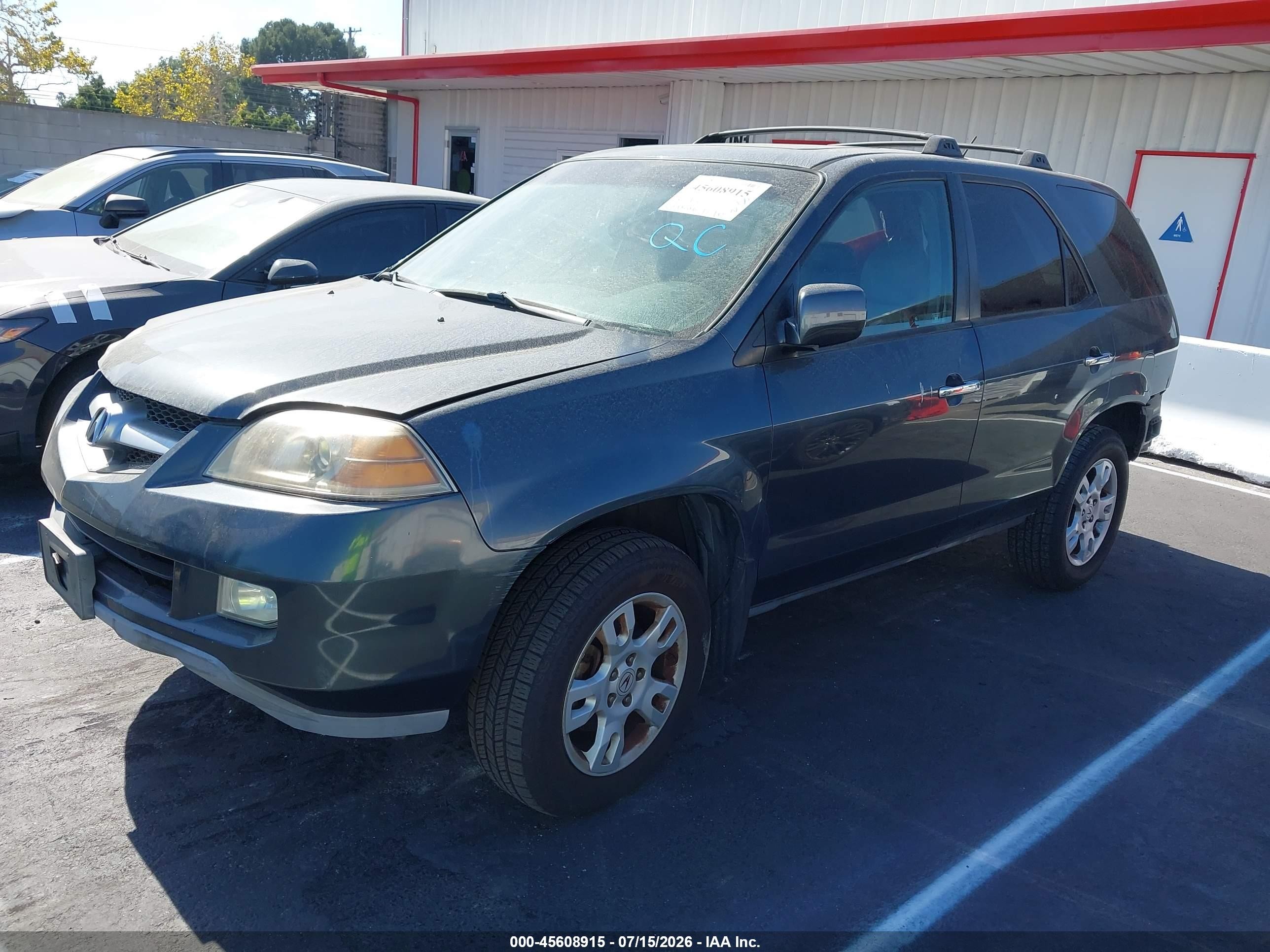 2004 Acura Mdx Серый vin: 2HNYD186X4H519140