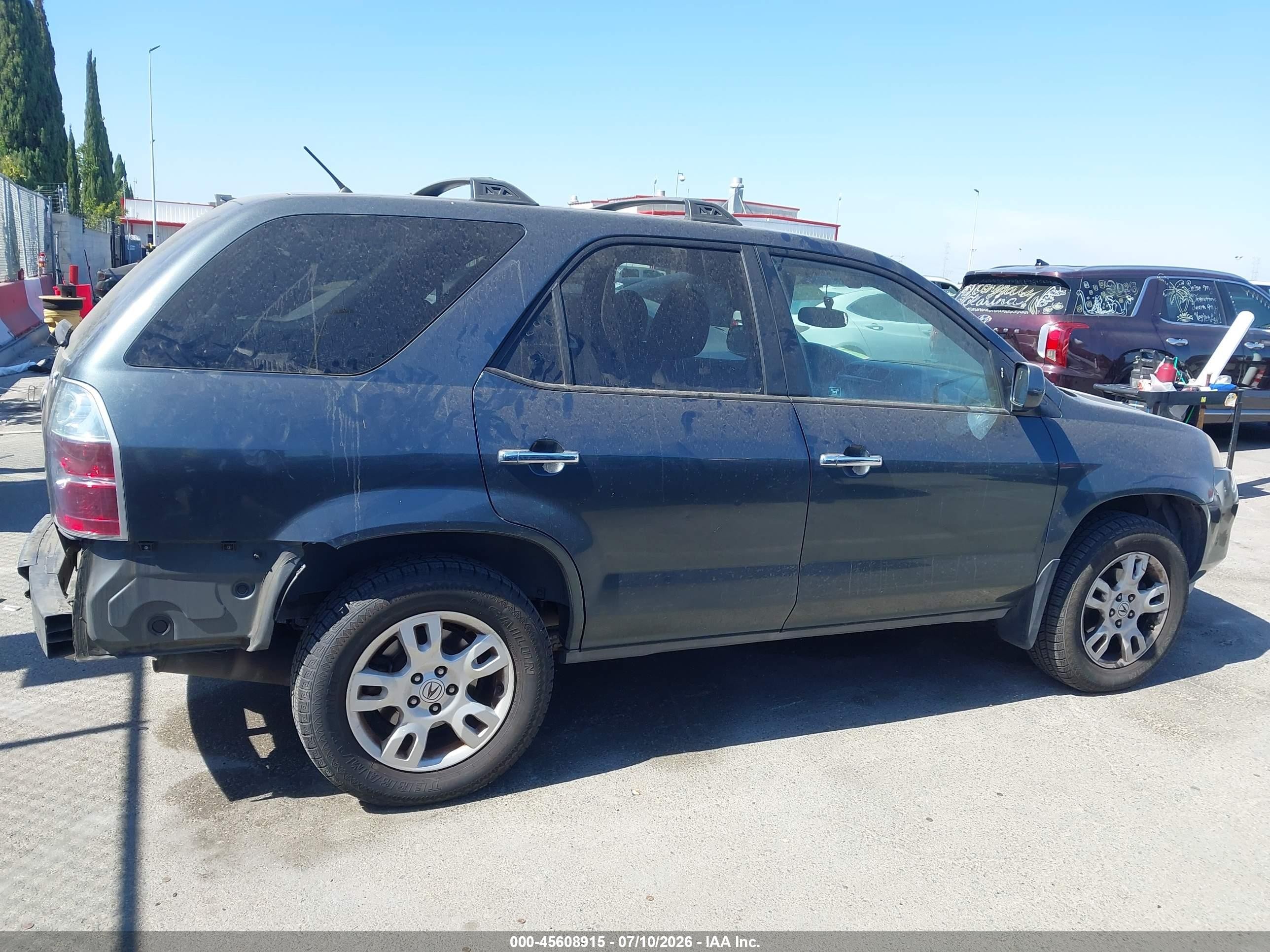 2004 Acura Mdx Серый vin: 2HNYD186X4H519140