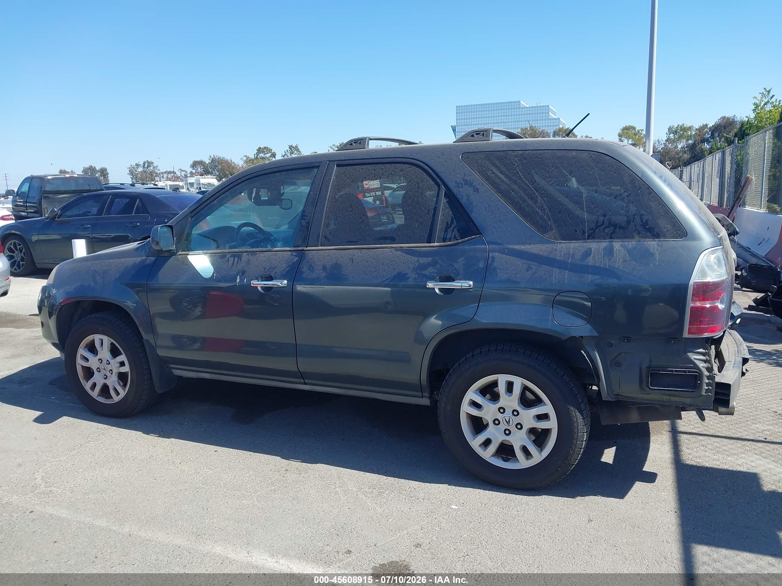 2004 Acura Mdx Серый vin: 2HNYD186X4H519140