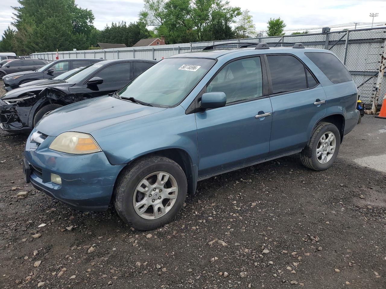 2005 Acura Mdx Touring Blue vin: 2HNYD186X5H509953