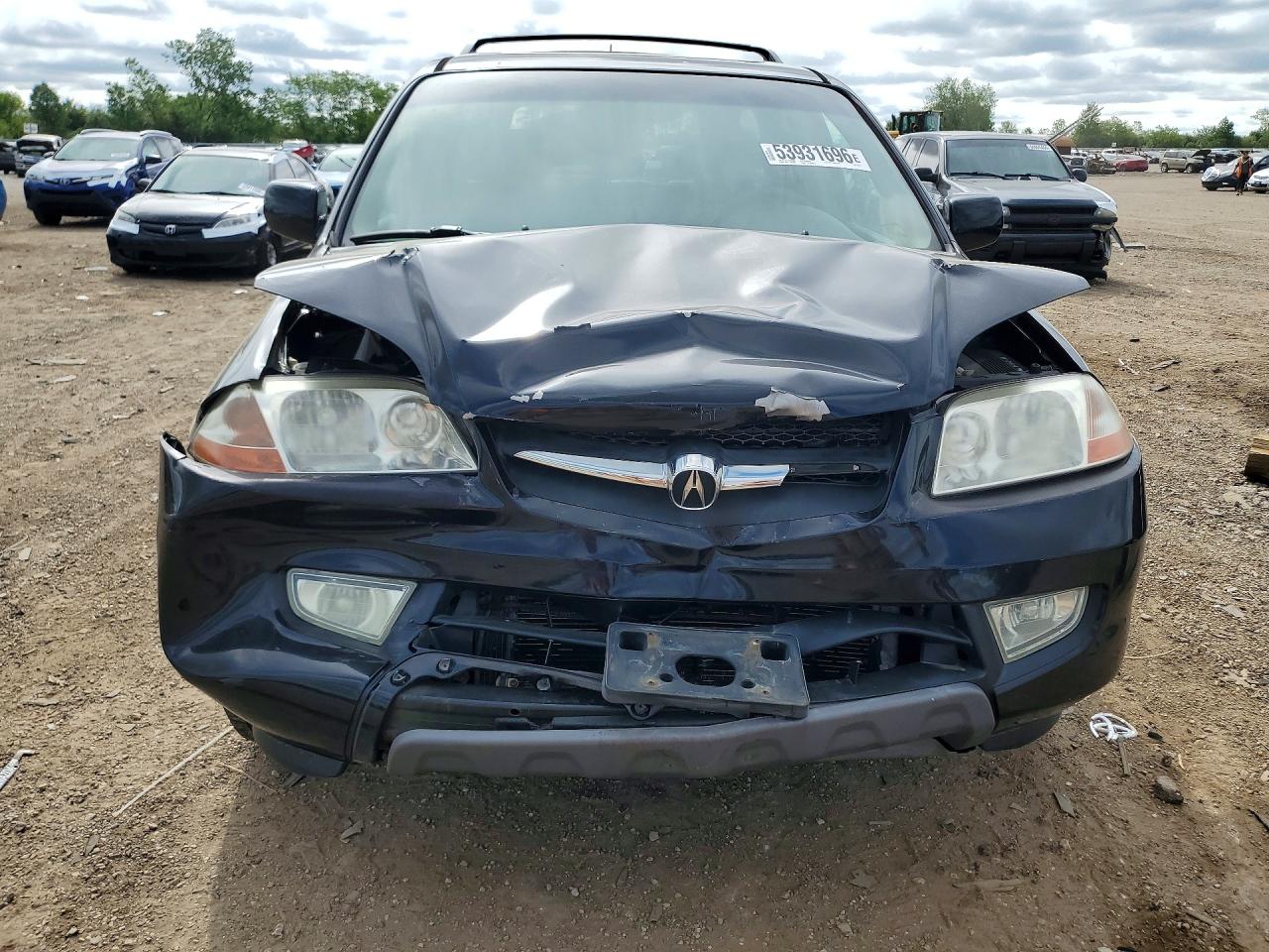 2003 Acura Mdx Touring Black vin: 2HNYD18703H537671