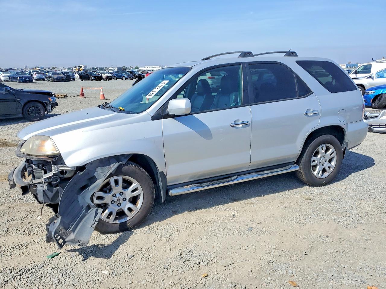 2004 Acura Mdx Touring Silver vin: 2HNYD18704H520547