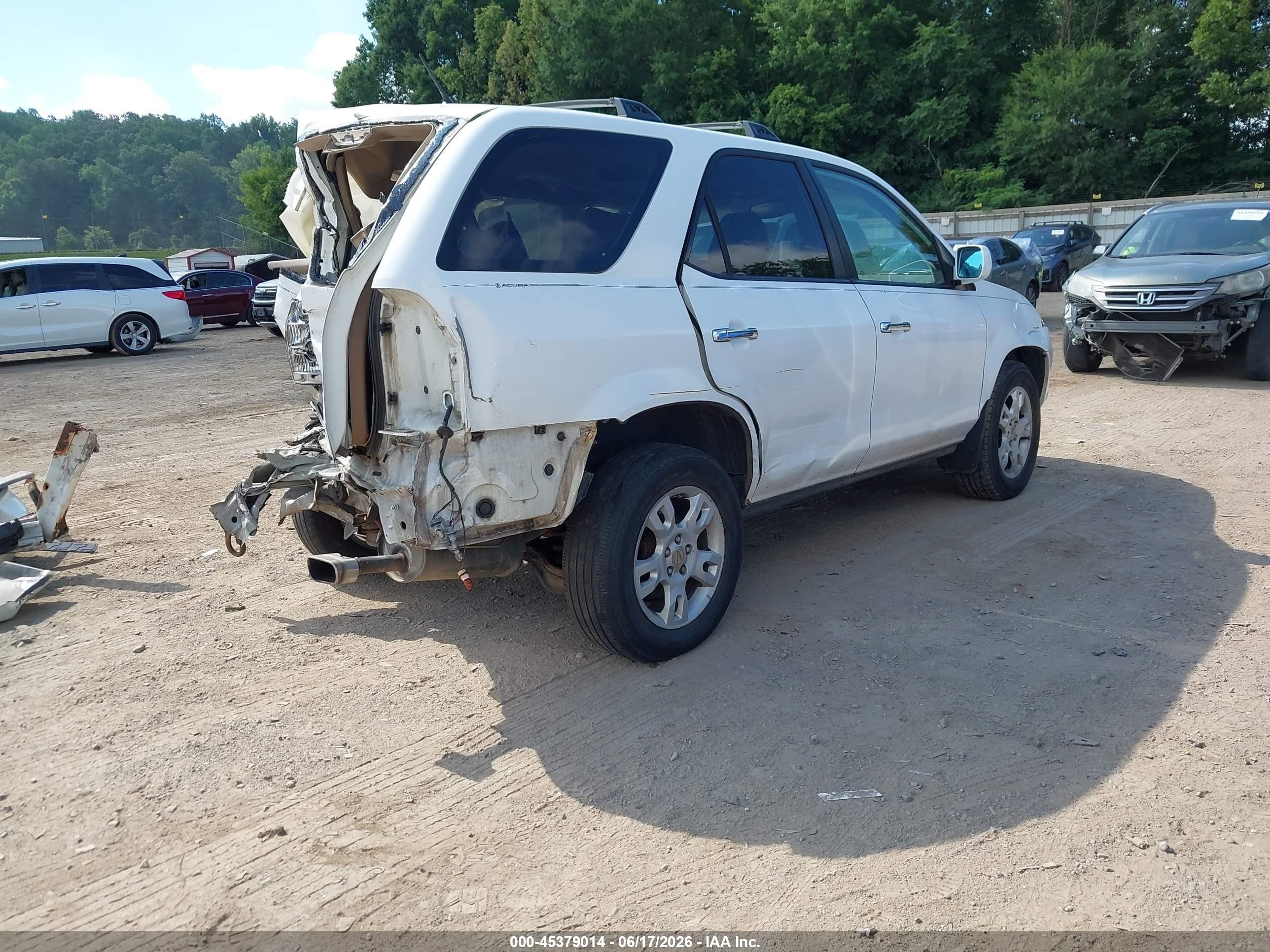 2004 Acura Mdx   White vin: 2HNYD18724H512093