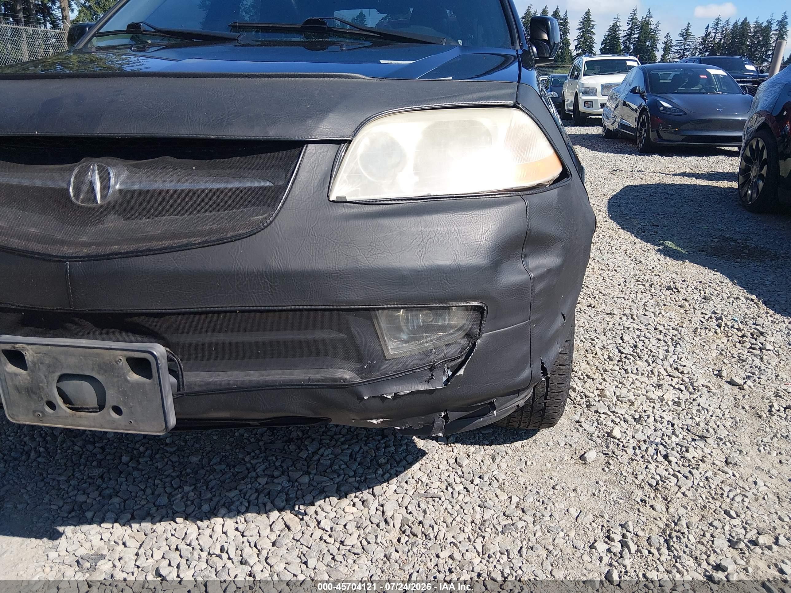 2003 Acura Mdx   Black vin: 2HNYD18743H502048