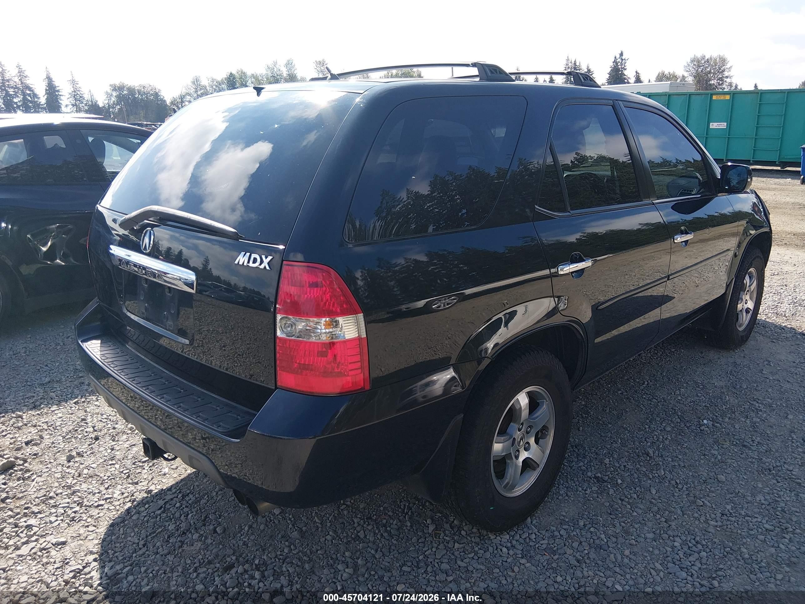 2003 Acura Mdx   Black vin: 2HNYD18743H502048