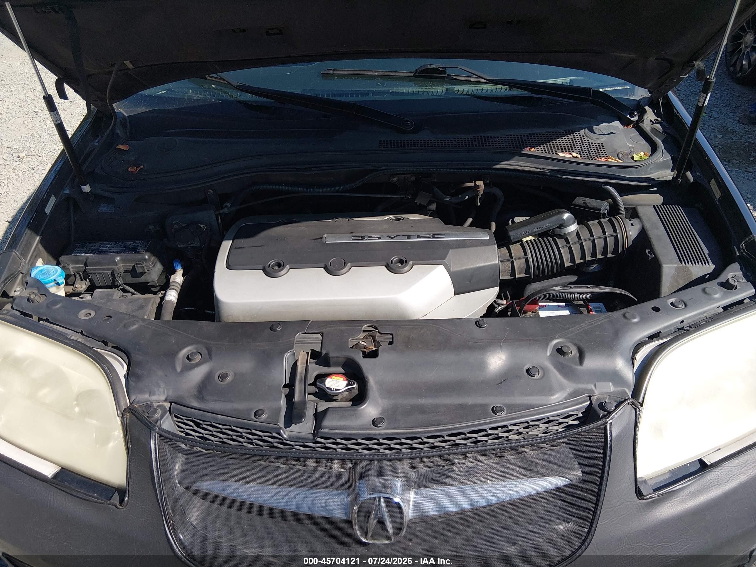 2003 Acura Mdx   Black vin: 2HNYD18743H502048