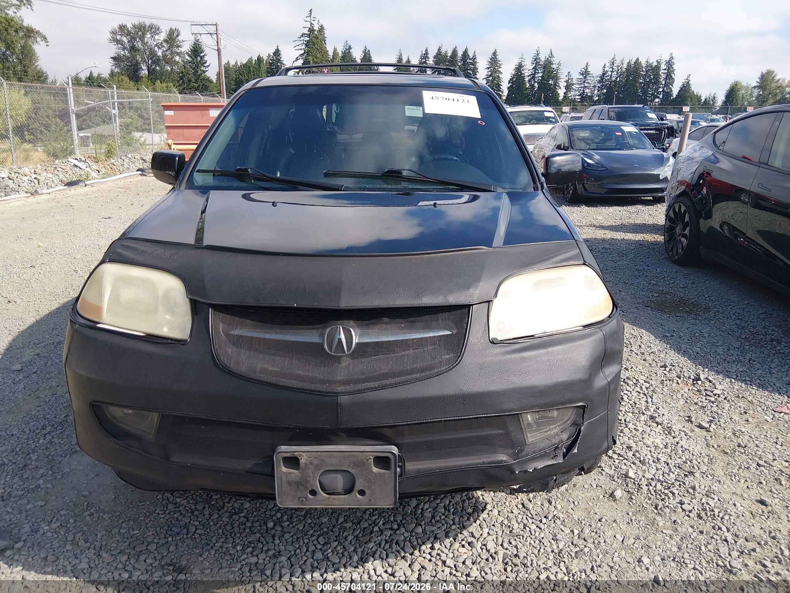 2003 Acura Mdx   Black vin: 2HNYD18743H502048