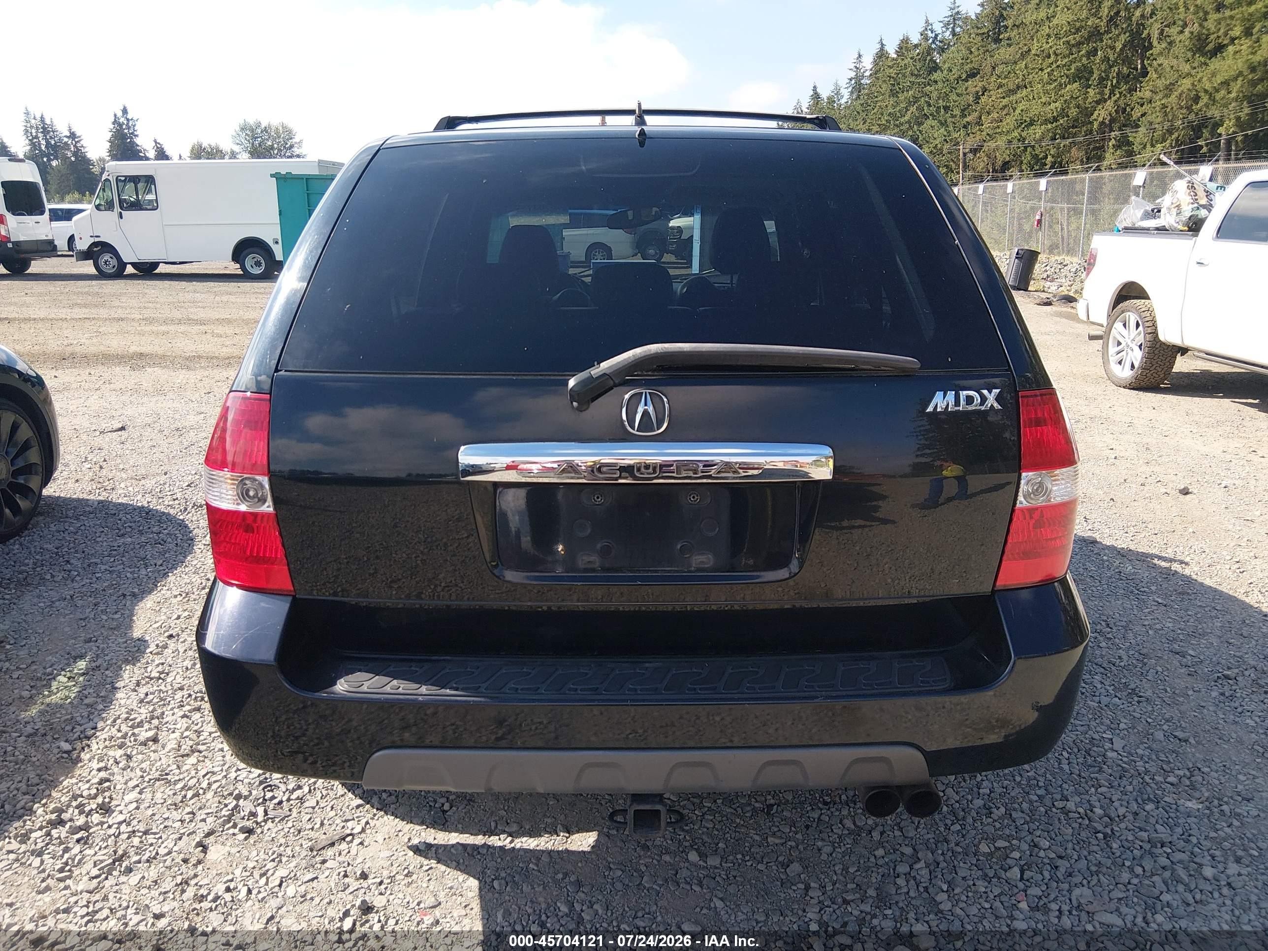 2003 Acura Mdx   Black vin: 2HNYD18743H502048