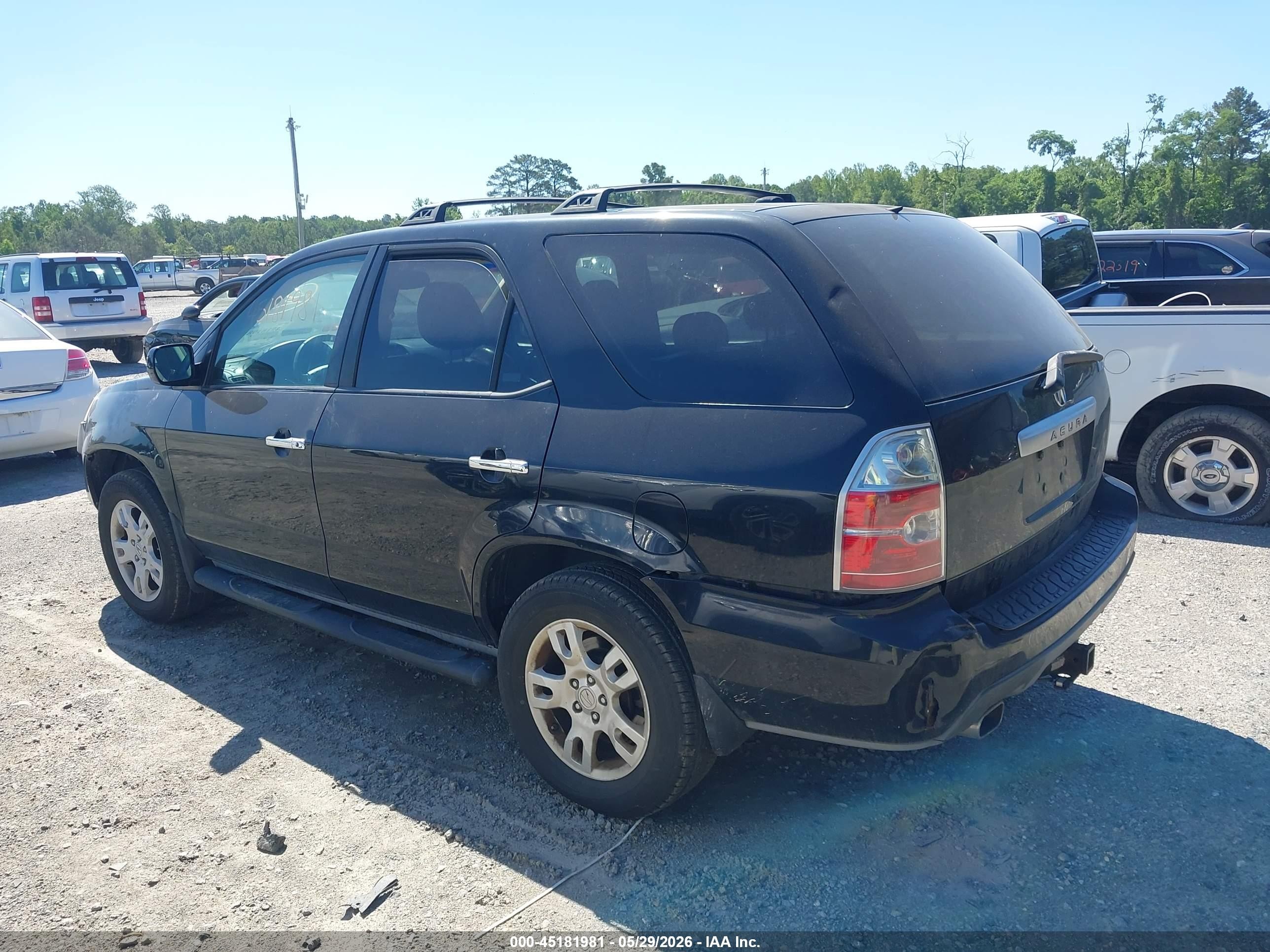 2006 Acura Mdx   Black vin: 2HNYD18756H533376