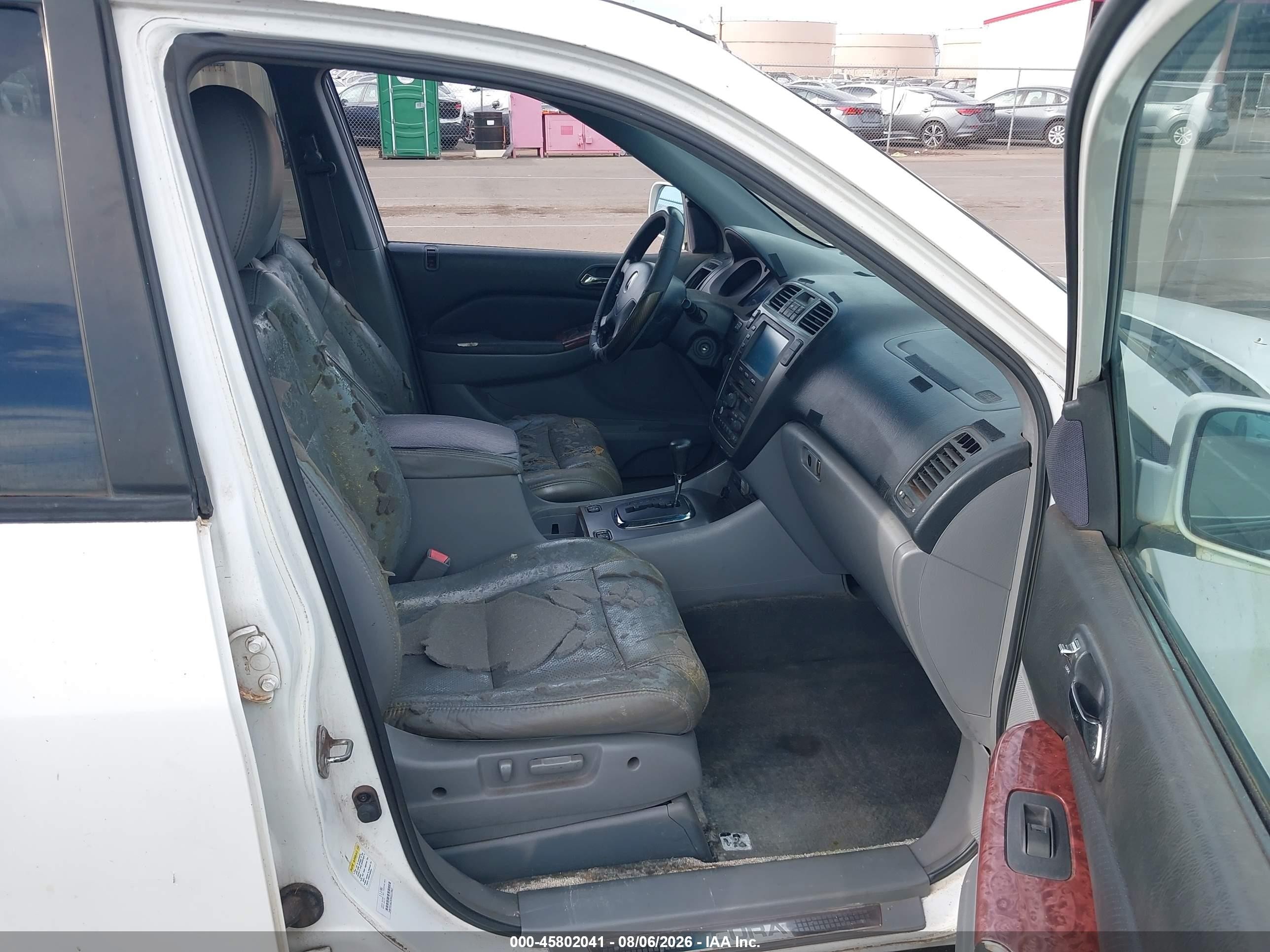 2003 Acura Mdx   White vin: 2HNYD18783H537952
