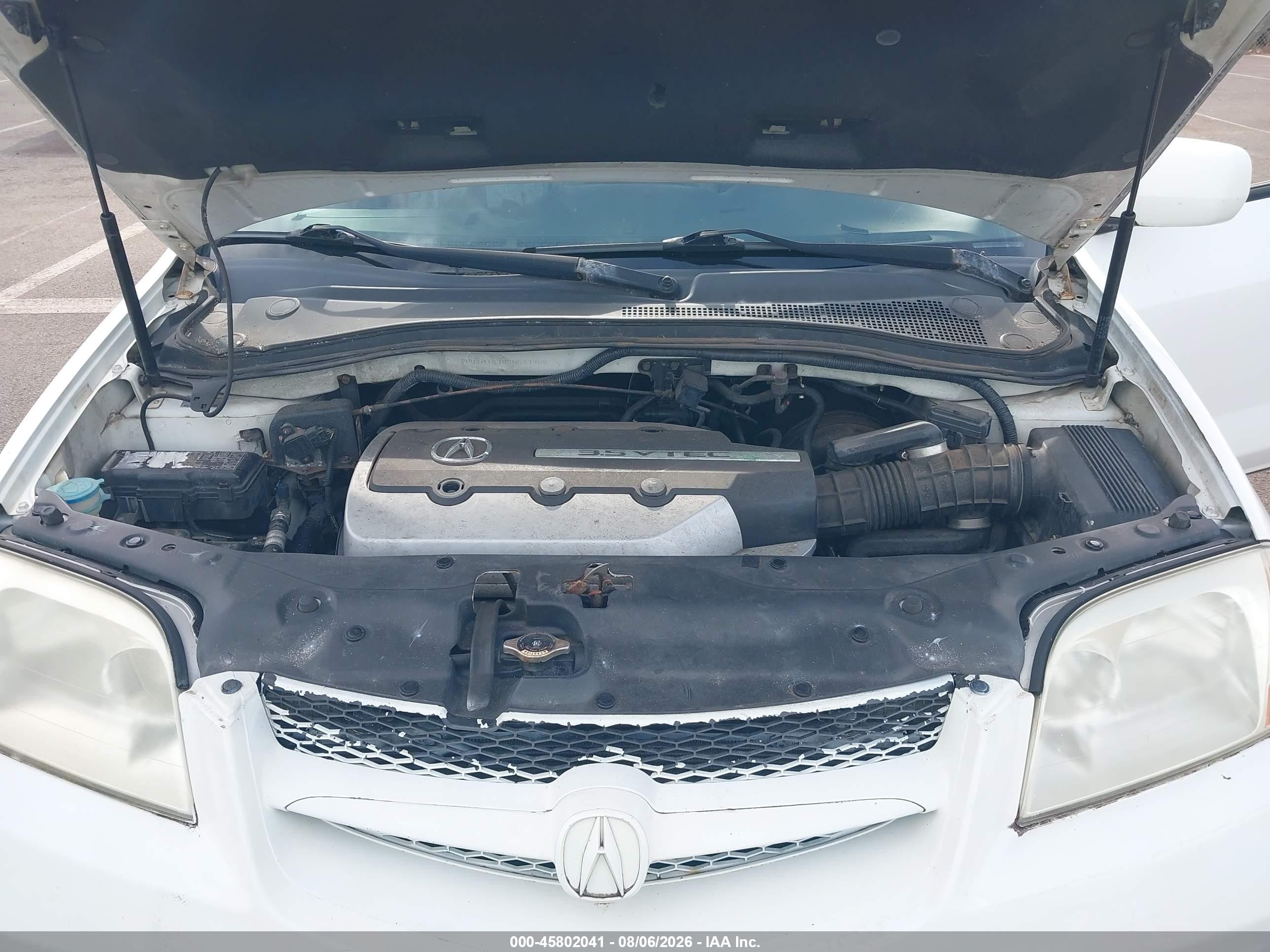 2003 Acura Mdx   White vin: 2HNYD18783H537952