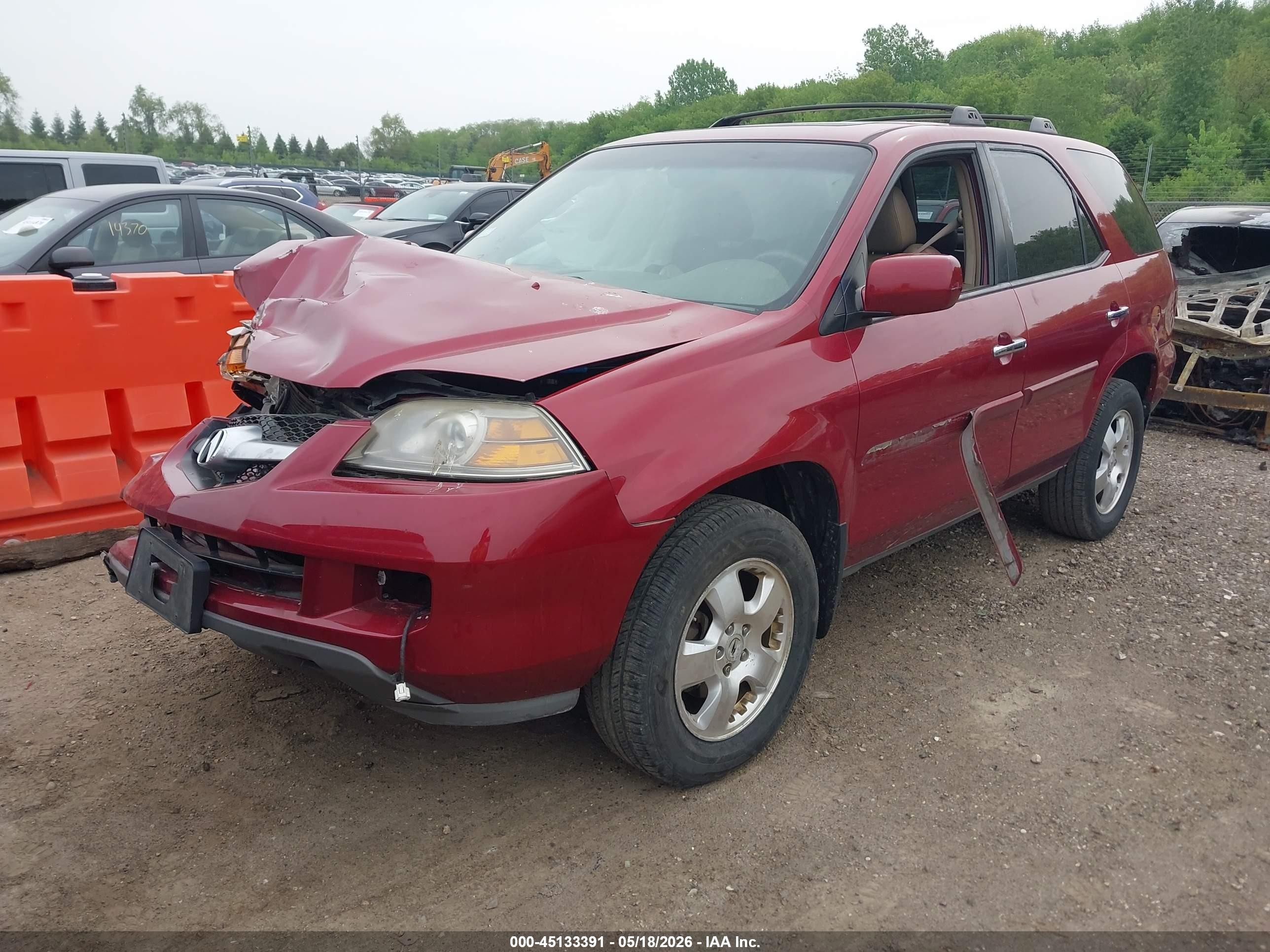 2004 Acura Mdx   Red vin: 2HNYD18784H539637