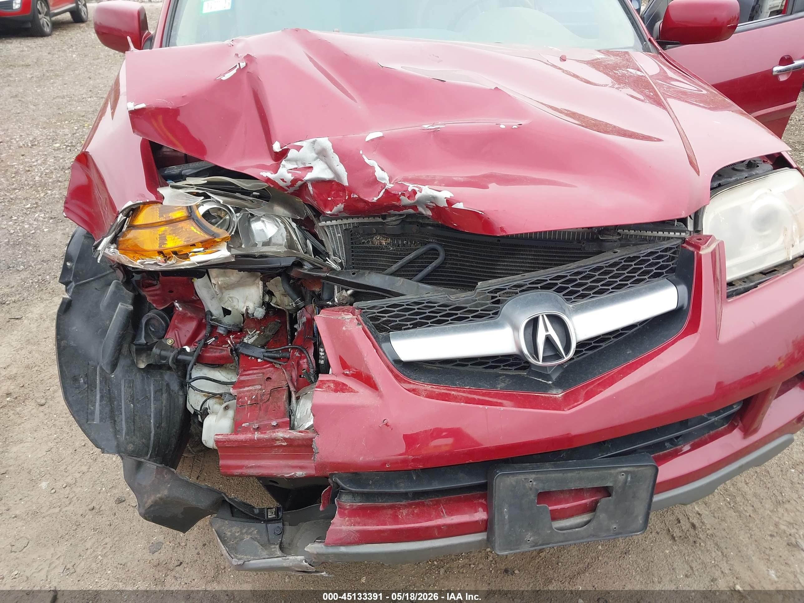 2004 Acura Mdx   Red vin: 2HNYD18784H539637