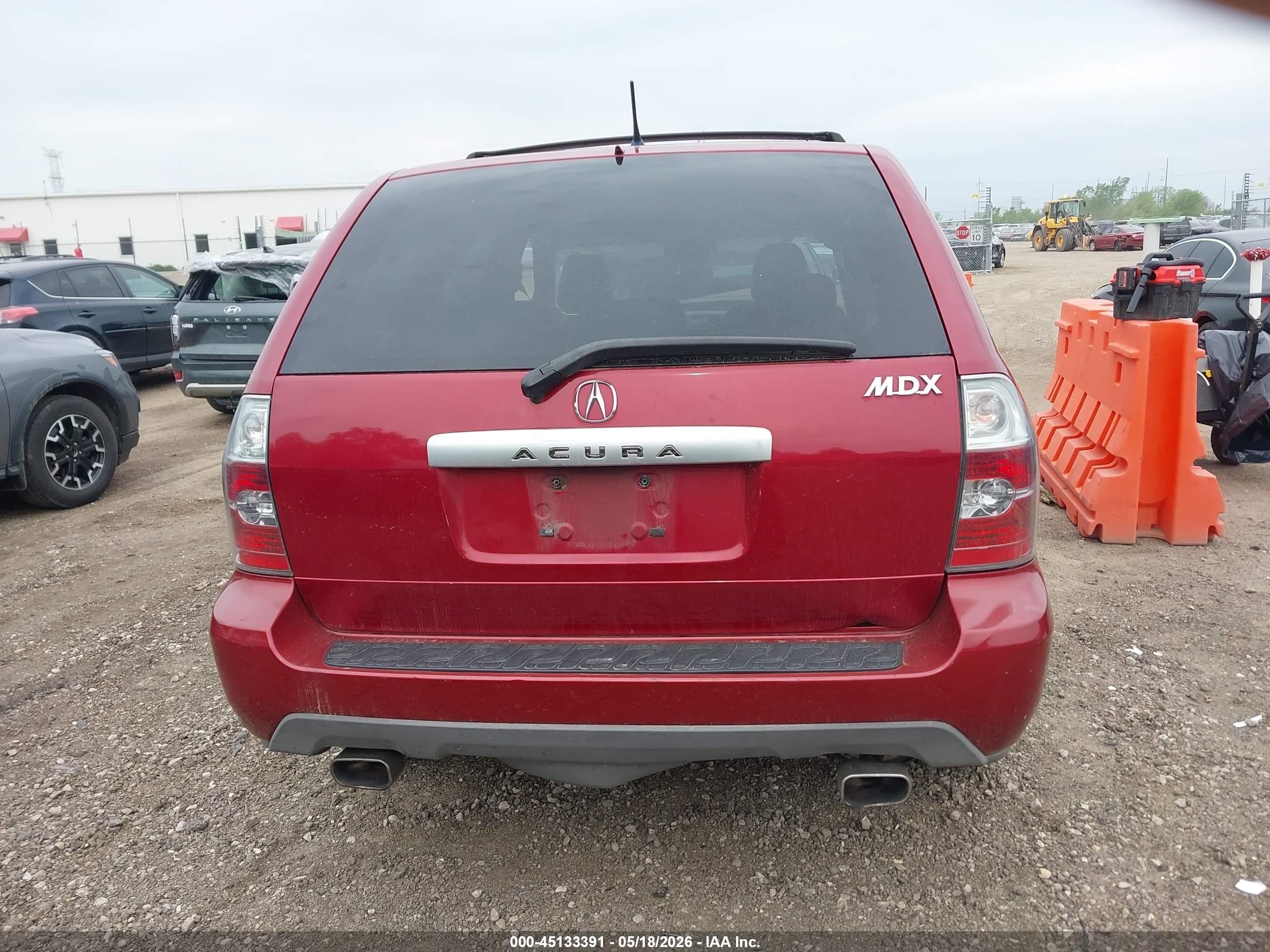 2004 Acura Mdx   Red vin: 2HNYD18784H539637