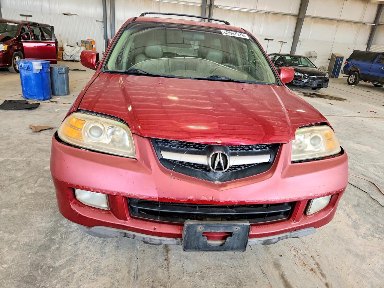 2005 Acura Mdx Touring Red vin: 2HNYD187X5H537227