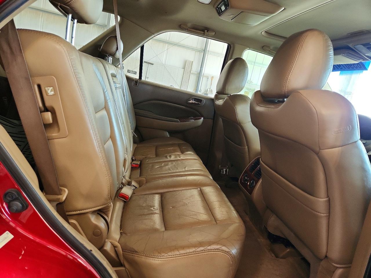 2005 Acura Mdx Touring Red vin: 2HNYD187X5H537227