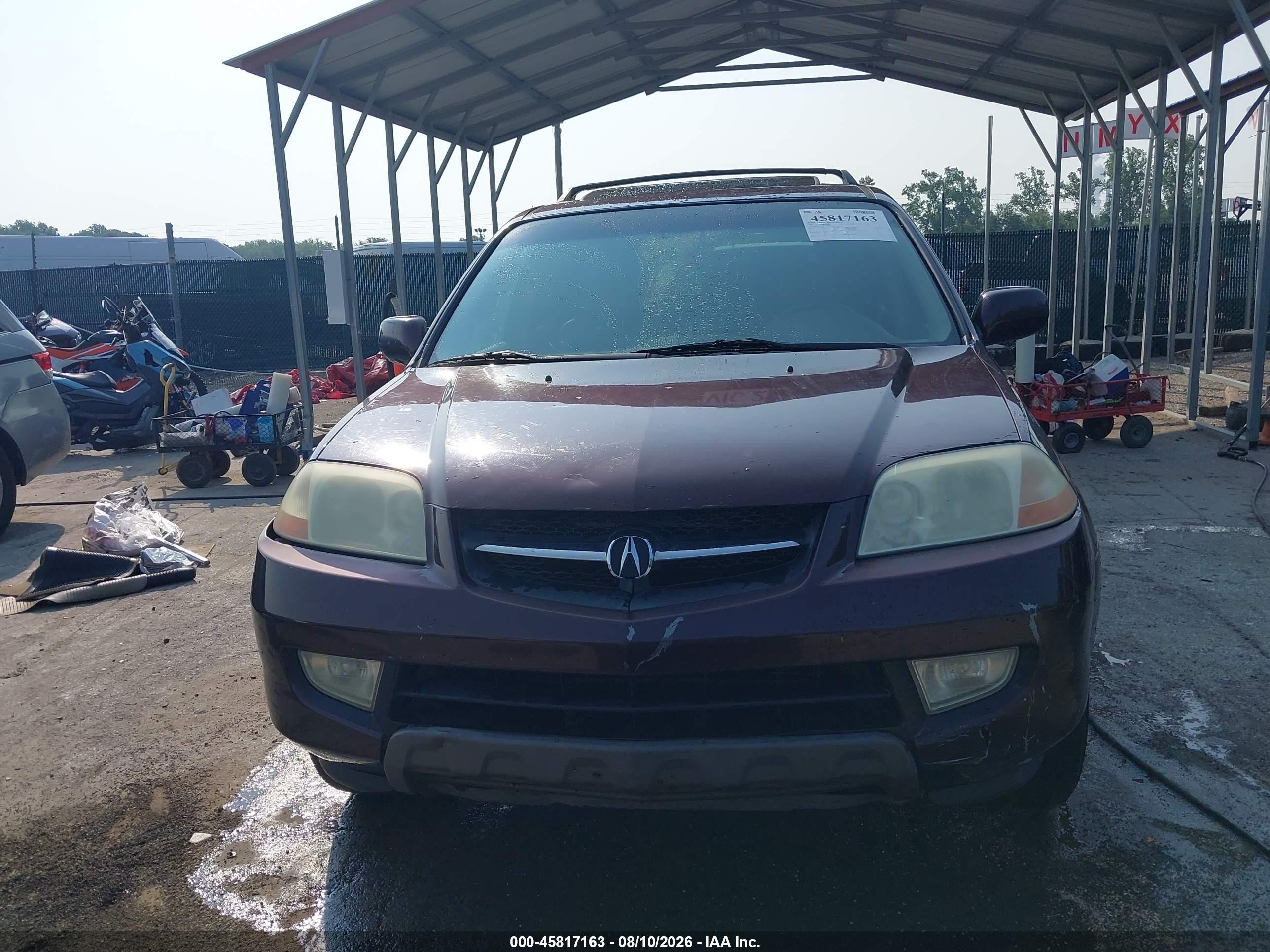 2001 Acura Mdx   Burgundy vin: 2HNYD18801H521539