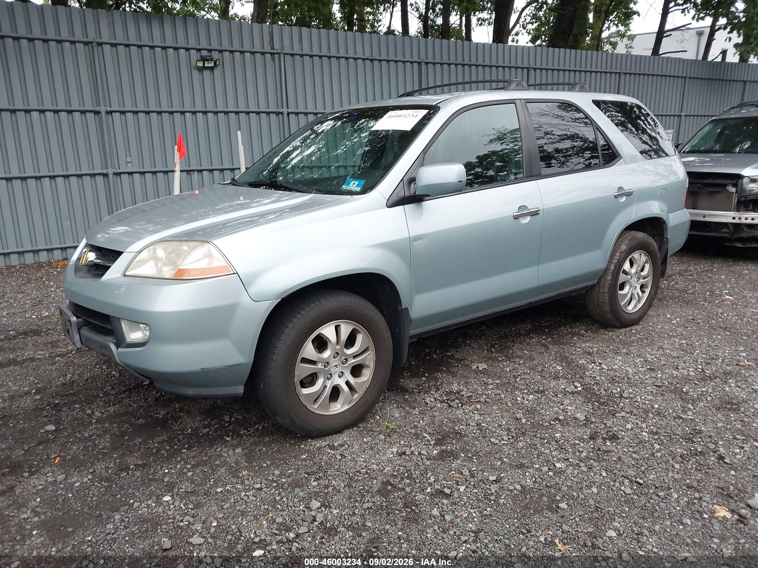 2003 Acura Mdx Light Blue vin: 2HNYD18803H536822