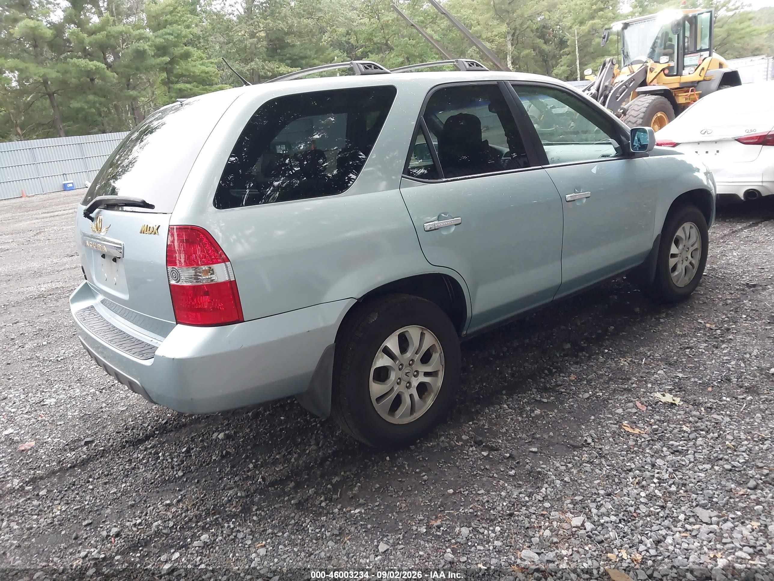 2003 Acura Mdx Light Blue vin: 2HNYD18803H536822