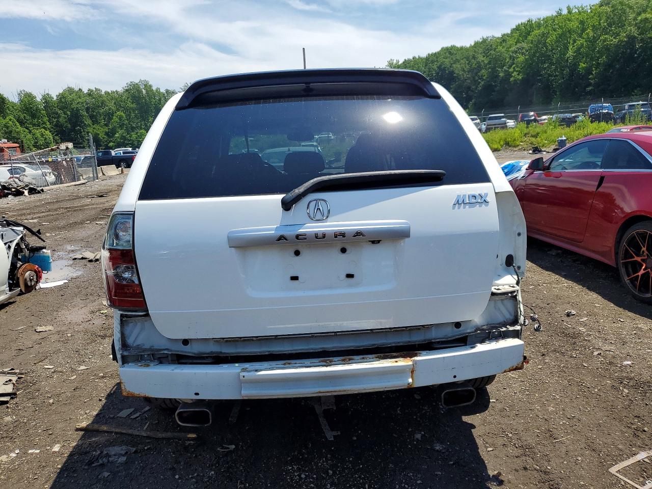 2004 Acura Mdx Touring White vin: 2HNYD18824H530831
