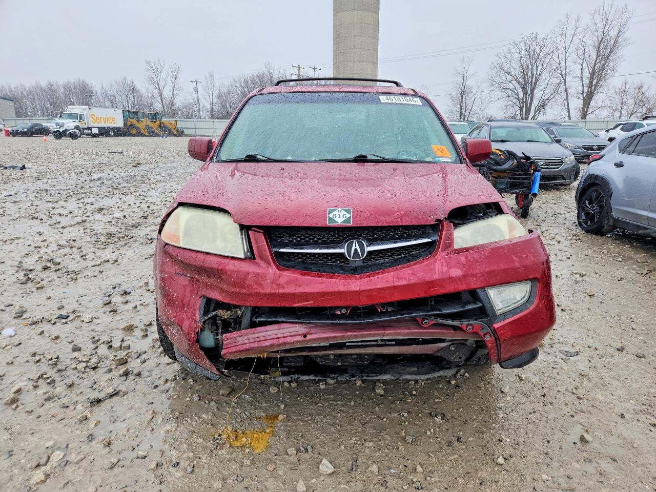 2002 Acura Mdx Touring Красный vin: 2HNYD18832H523352