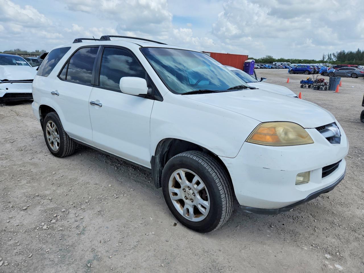 2004 Acura Mdx Touring White vin: 2HNYD18834H531664