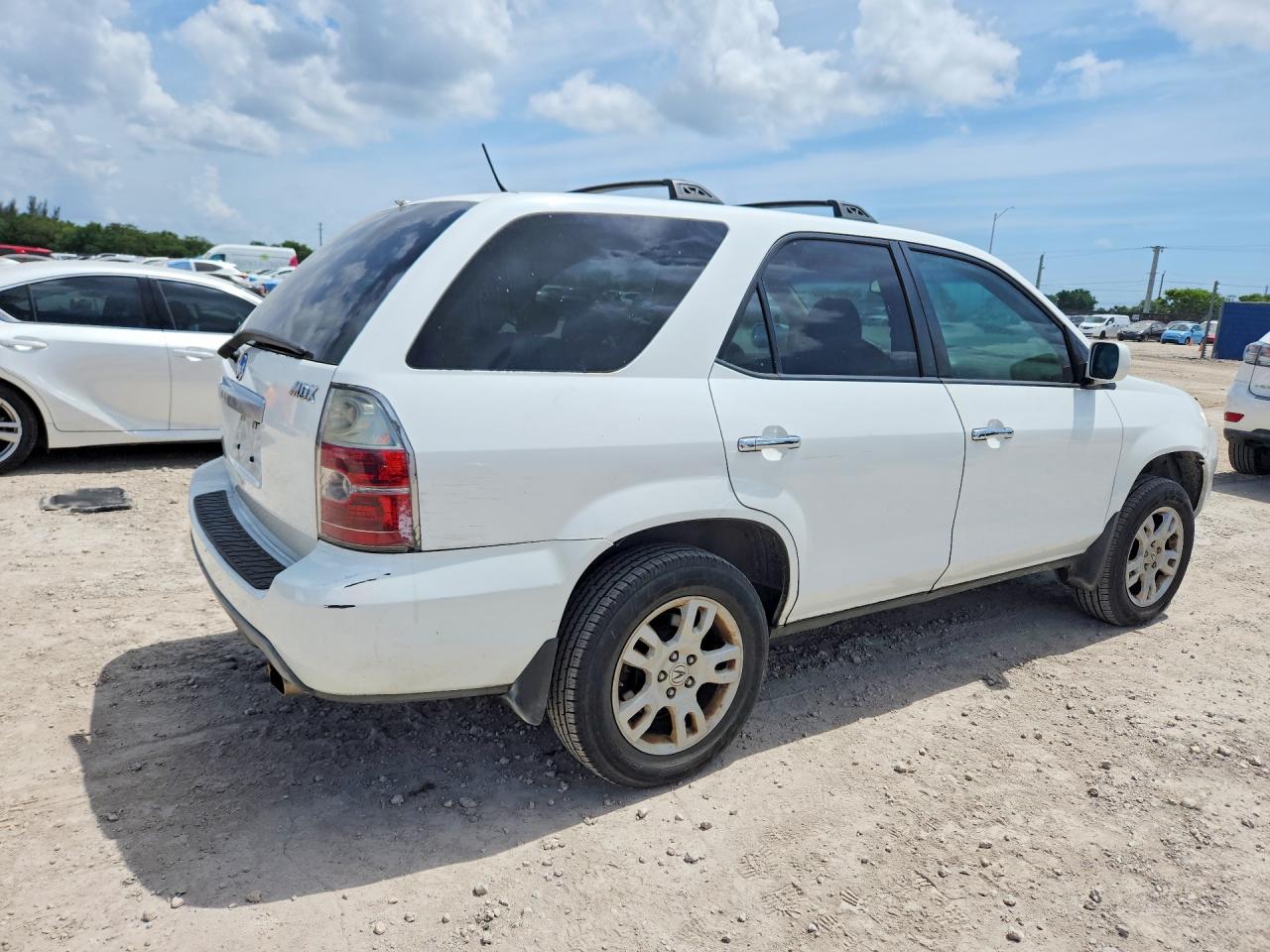2004 Acura Mdx Touring White vin: 2HNYD18834H531664
