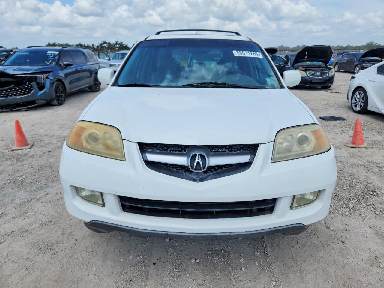 2004 Acura Mdx Touring White vin: 2HNYD18834H531664