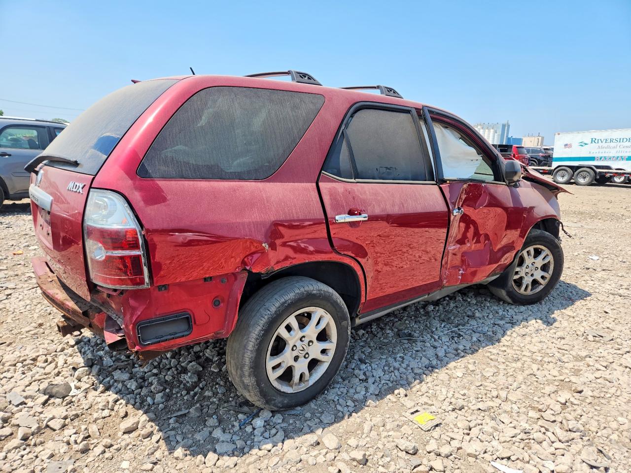 2006 Acura Mdx Touring Red vin: 2HNYD18836H533756