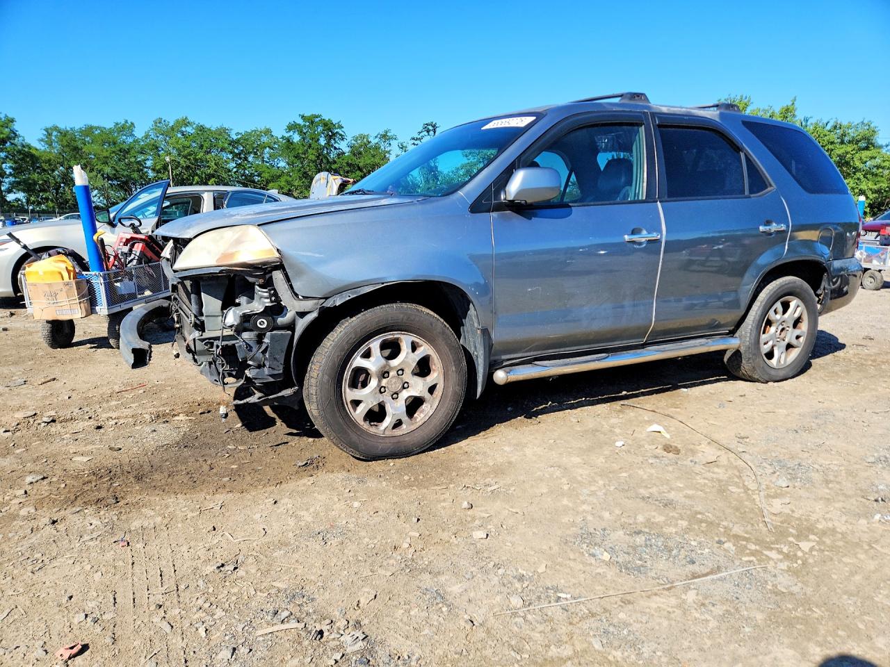 2001 Acura Mdx Touring Silver vin: 2HNYD18841H521298