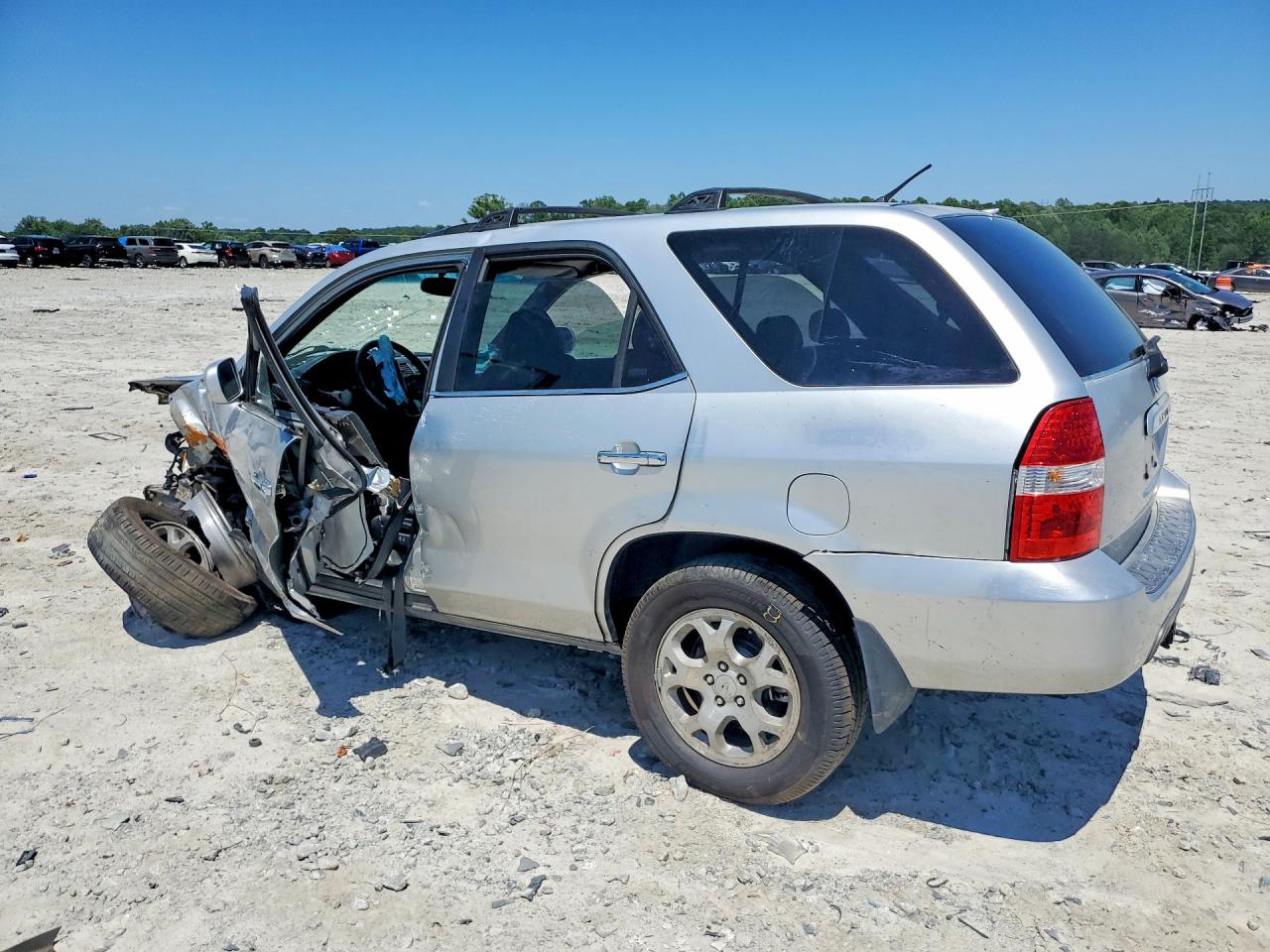 2001 Acura Mdx Touring Silver vin: 2HNYD18841H521723